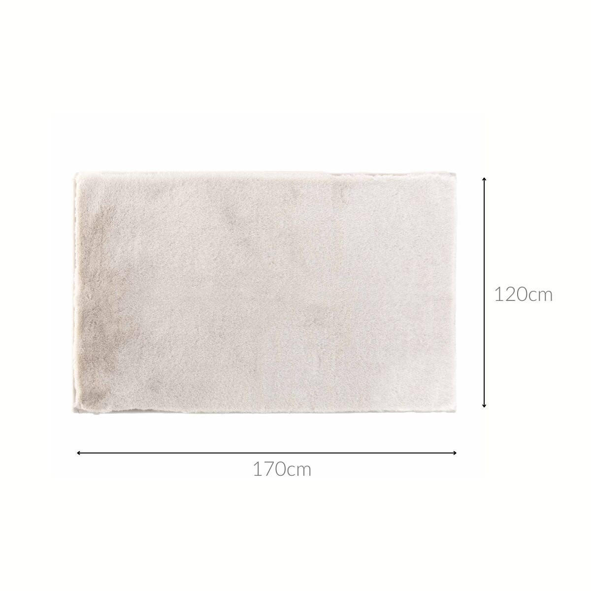 TEPPICH Feline Kunstfell Beige - Beige, Textil (120/170cm) - Douceur d´intérieur