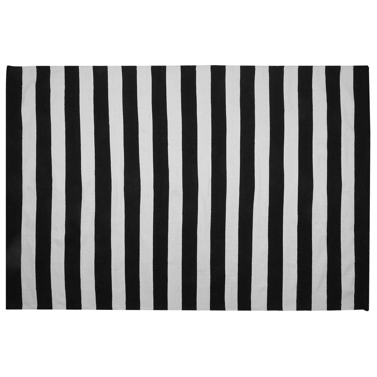 OUTDOOR-TEPPICH Tavas 230/160 cm - Schwarz, Kunststoff (160/230cm) - Beliani