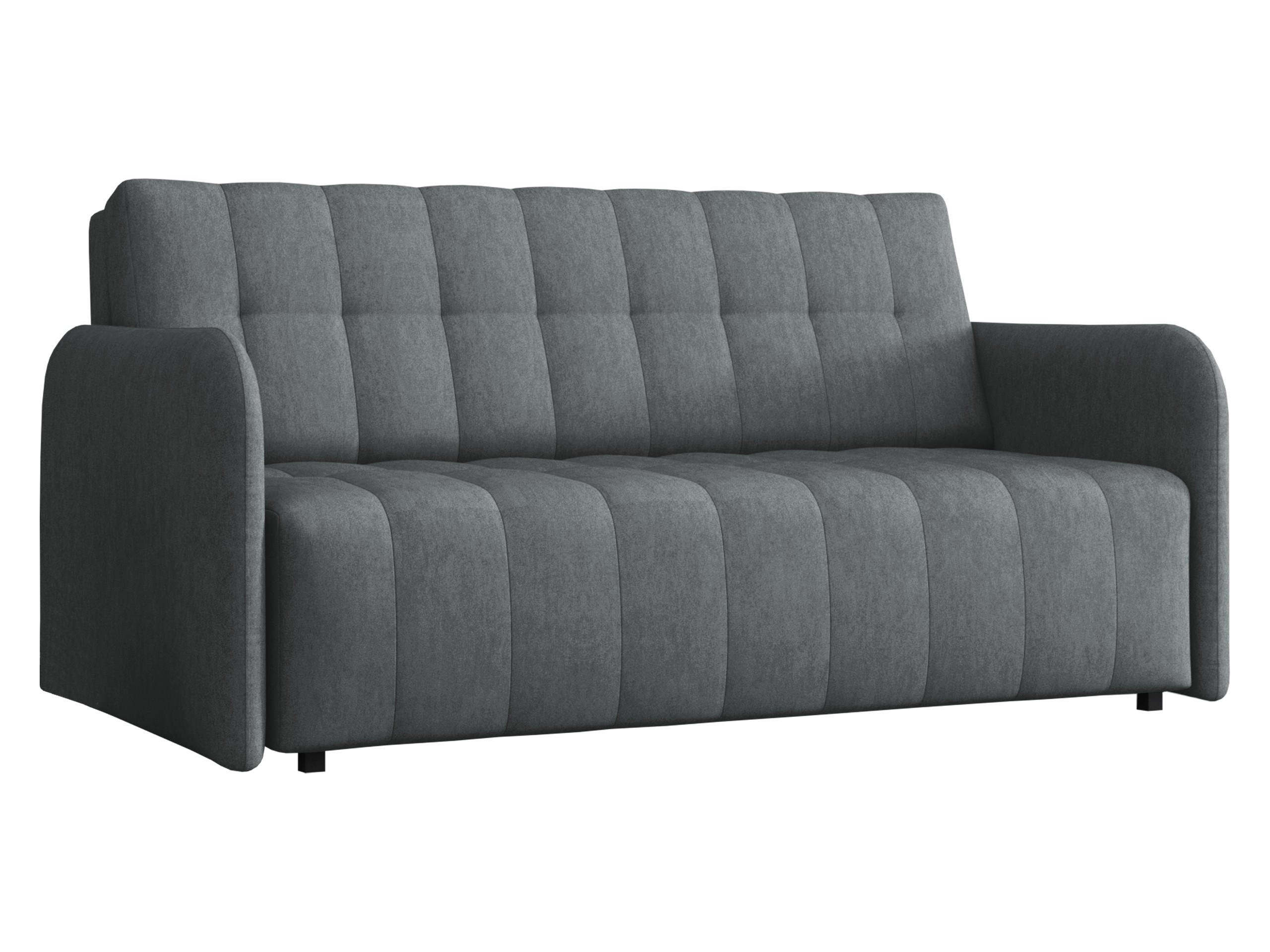 SCHLAFSOFA Viva Grand IV - Dunkelgrau/Schwarz, Holz/Kunststoff (165/85/95cm) - MIRJAN24