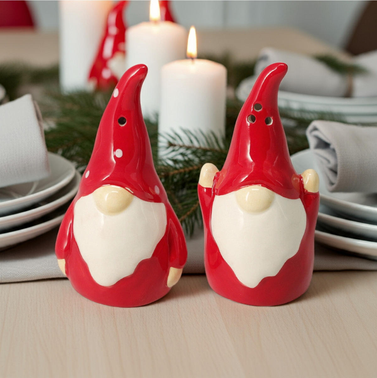 SALZ- UND PFEFFERSTREUER Keramik Yulora - Rot, Keramik (4.5/10/4.5cm) - Home Styling Collection