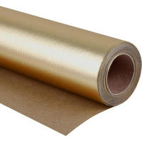 GESCHENKPAPIERROLLE Mattgold 43 cm x 5 m - Goldfarben, Papier (4/44/4cm)