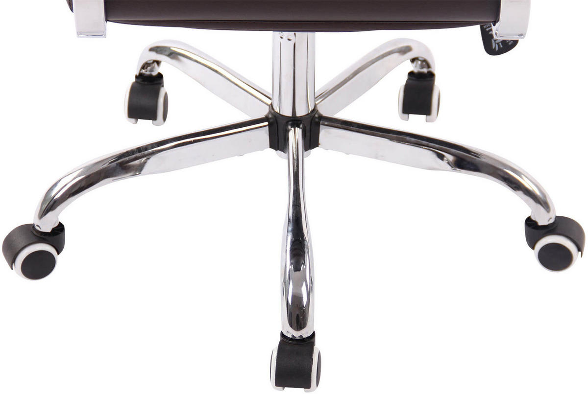 BÜROSTUHL Amadeus, Kunstleder Braun - Braun, Textil/Metall (51/106/63cm) - TPFLiving