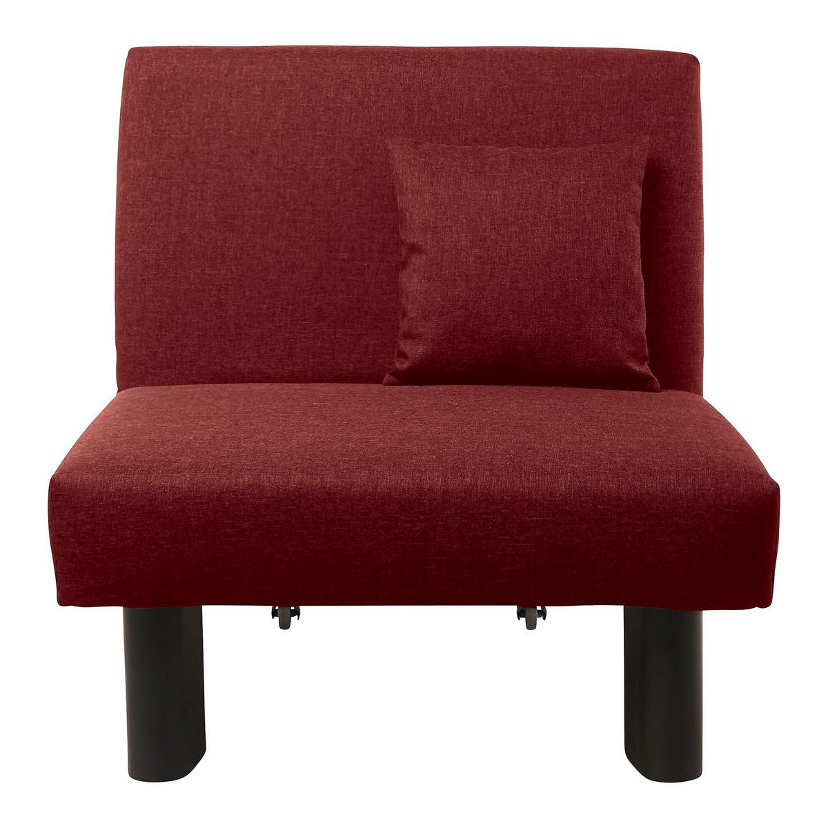 FALTSESSEL Kalomira Bezug Flachgewebe Metall schwarz / rot - Rot, Kunststoff (100/85/85cm) - 58aufmkessel