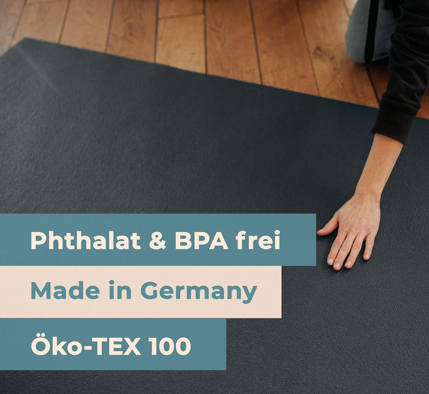 KRABBELMATTE 180cm X 200cm Grau - Grau, Textil (180/200cm) - Sanosoft