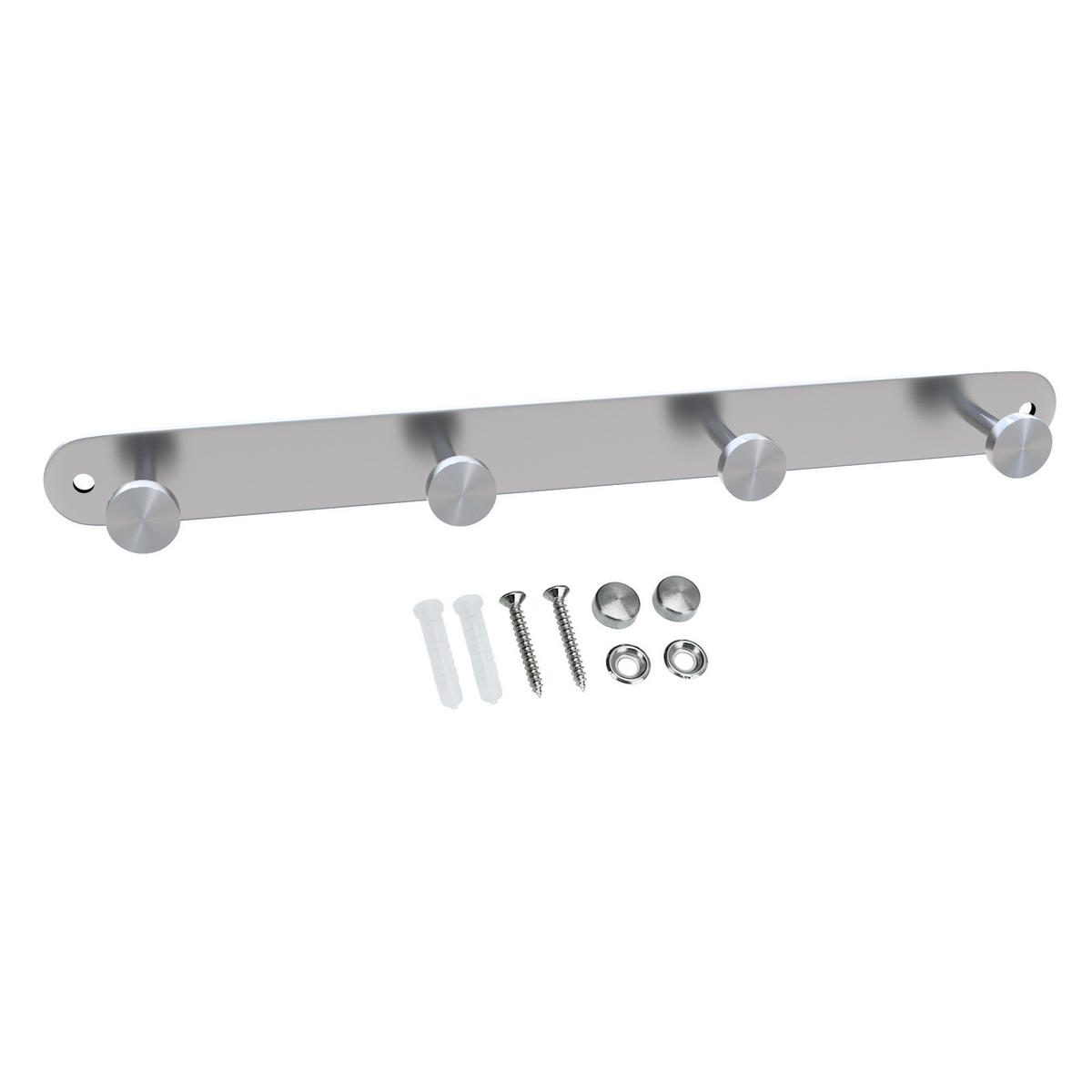 GARDEROBENLEISTE 30/2.55/2.55 cm - Silberfarben, Metall (2.55/2.55/30cm) - Intirilife