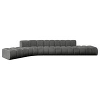 ECKSOFA modulares Sofa Solven-L2 - 471x174x70 cm Dunkelgrau - Dunkelgrau, Holzwerkstoff/Textil (471/174cm) - ALTDECOR