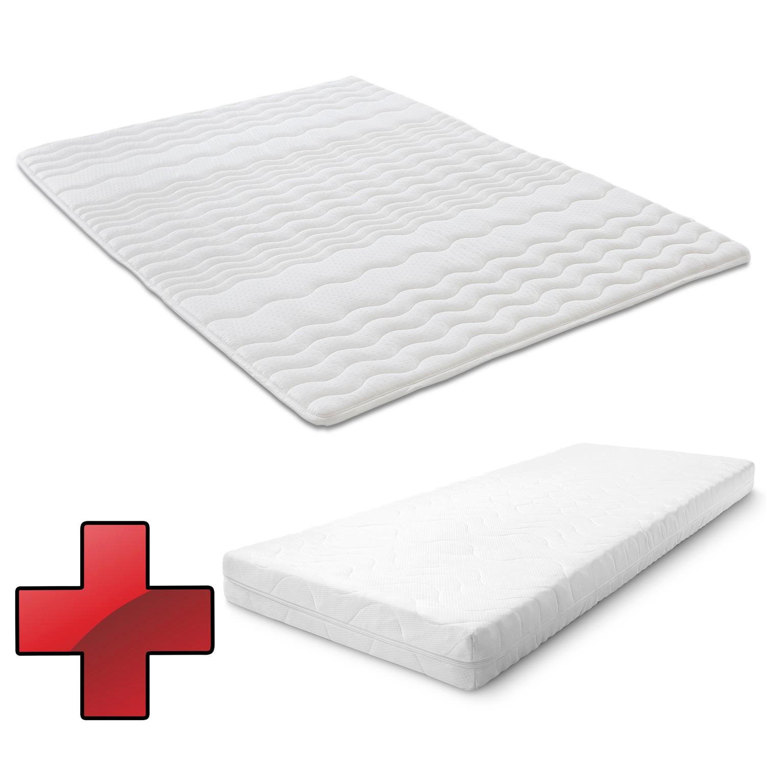 KALTSCHAUMMATRATZE Premium 90x200 cm - Weiß, Textil (90/200cm) - CloudComfort