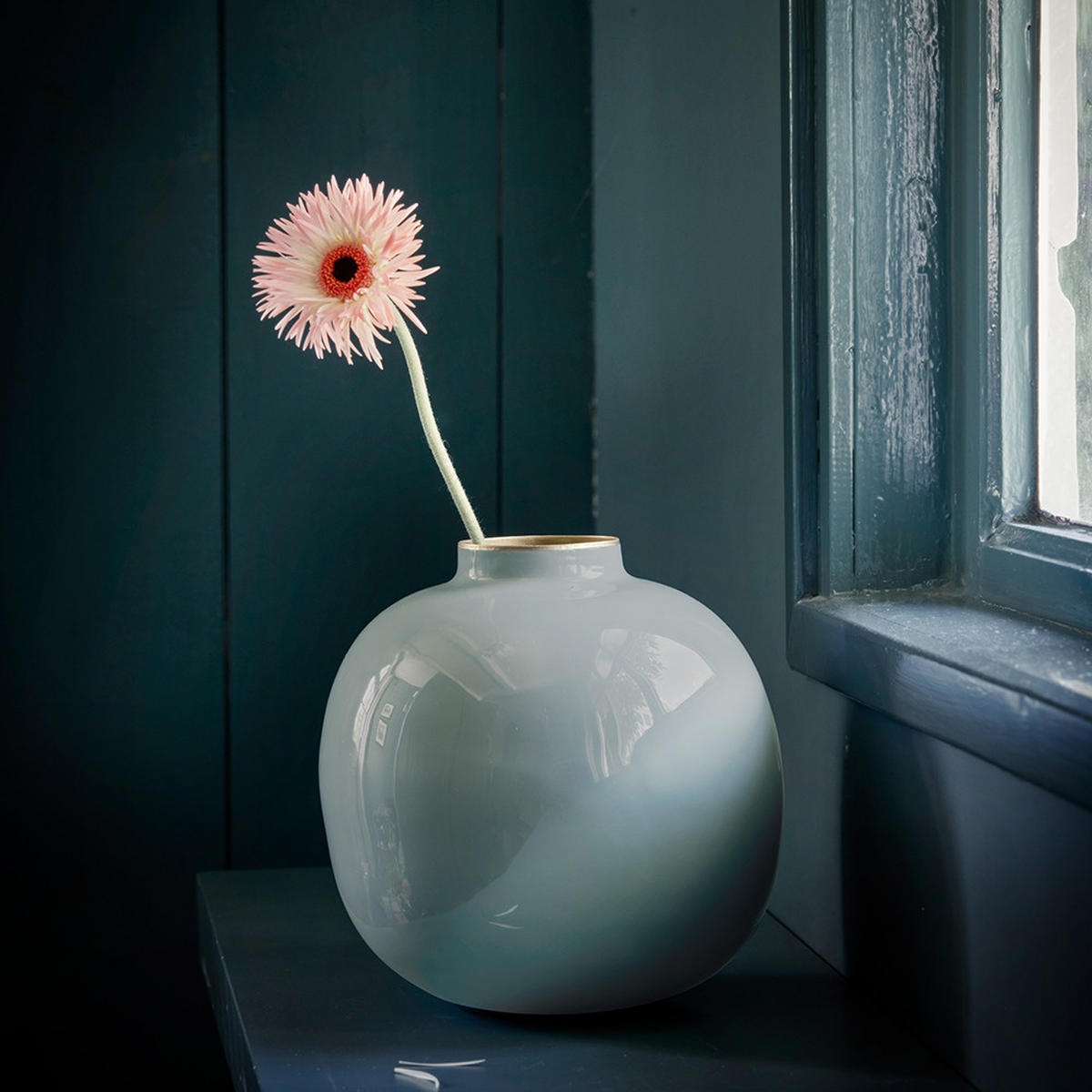 VASE Metal hellblau 23 cm - Hellblau, Metall (23cm) - Pip Studio