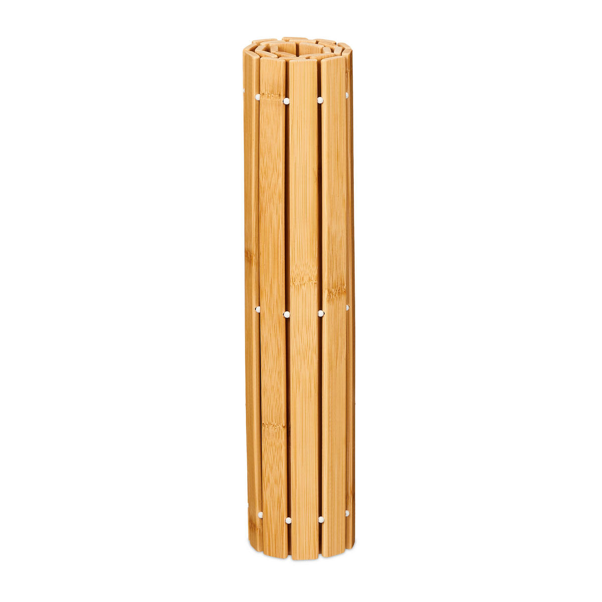 BAMBUS-BADVORLEGER - Hellbraun, Holz/Kunststoff (60/40cm) - Relaxdays