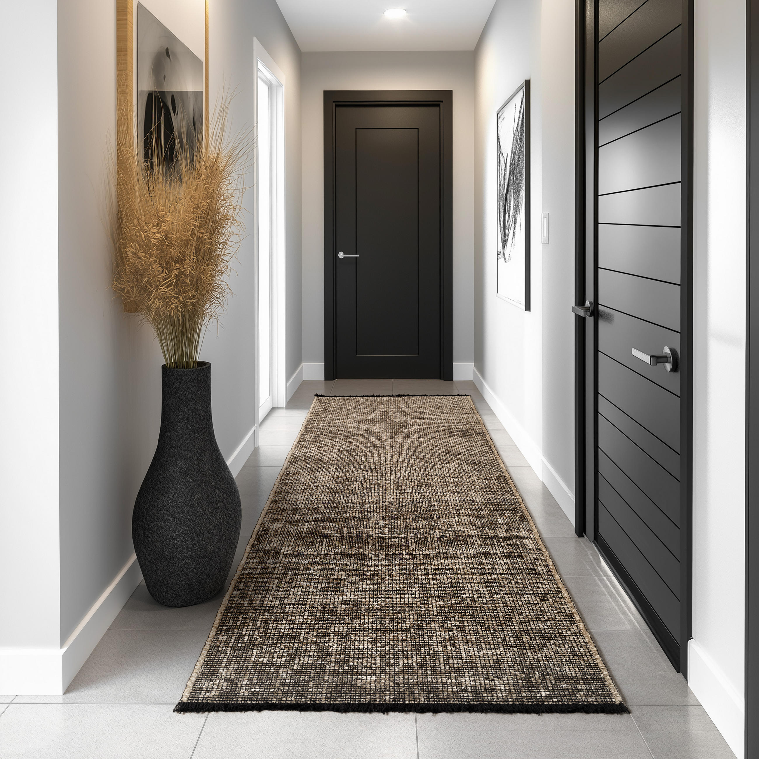 TEPPICH Kurzflor Unicolor Chenille Baumwolle Innen Braun Läufer 80x150 - Braun, Textil (80/150cm) - KADIMA DESIGN