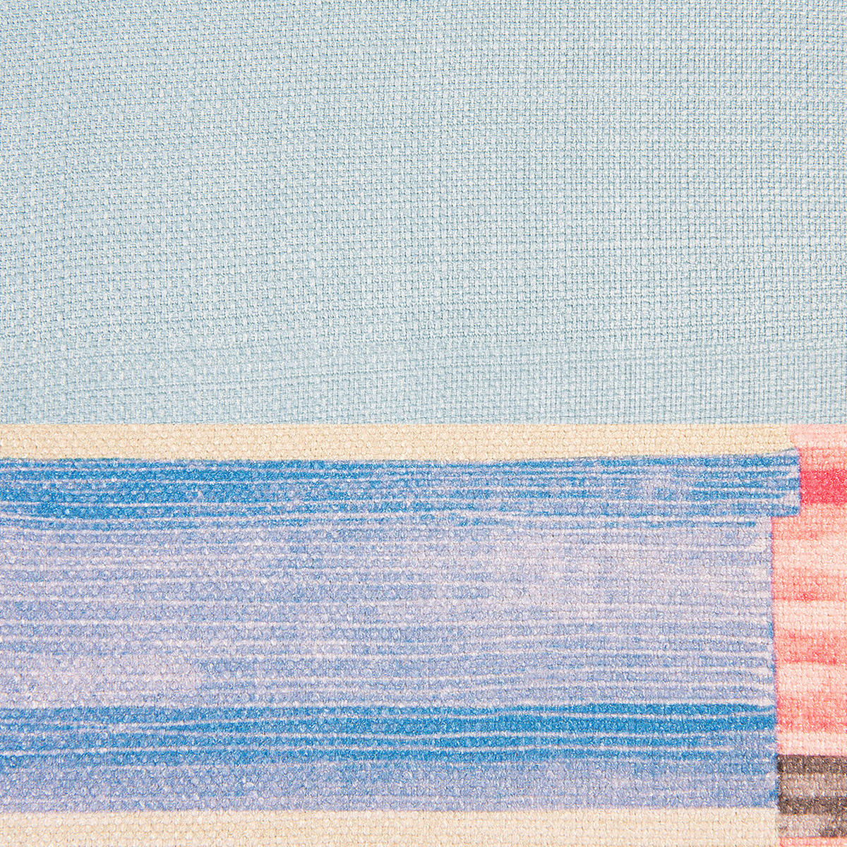 SESSEL Polsterbezug Bunt Melby - Multicolor, Holz/Textil (64/77/59cm) - Beliani