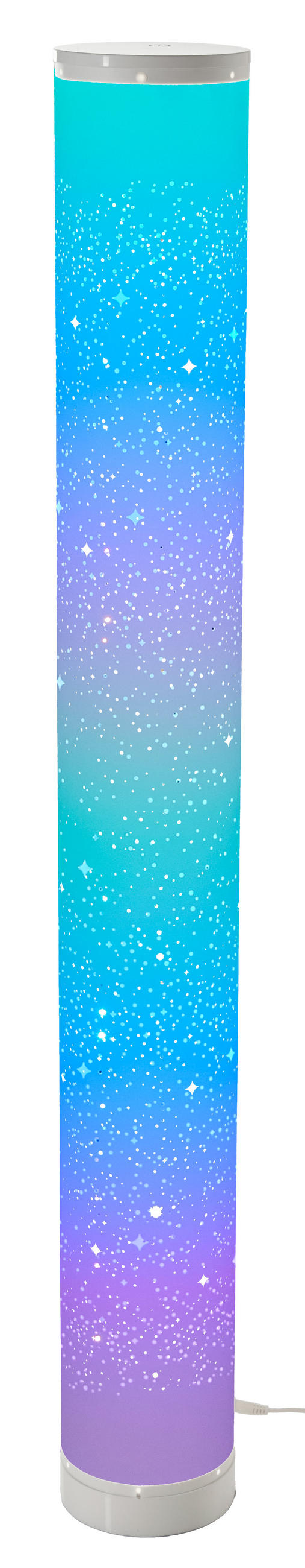 LED-LICHTSÄULE Northpoint DIY 103 cm RGB & Warmweiß Dimmbar Soundsensor Fernbedienung - Weiß, Kunststoff (13/13/104cm) - Northpoint