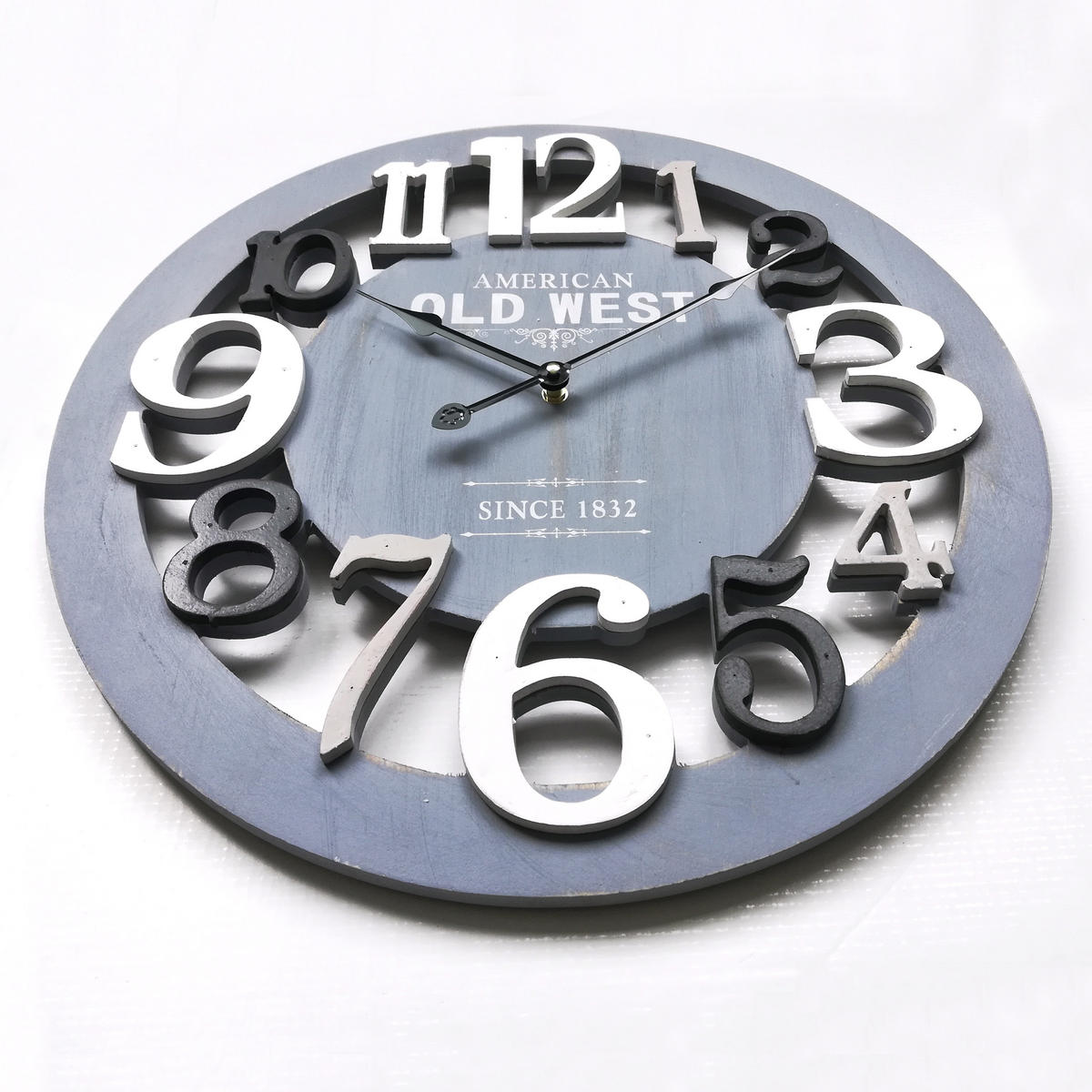 WANDUHR Grau 5/55/55 cm - Grau, Holzwerkstoff (5/55/55cm) - Mobili Rebecca