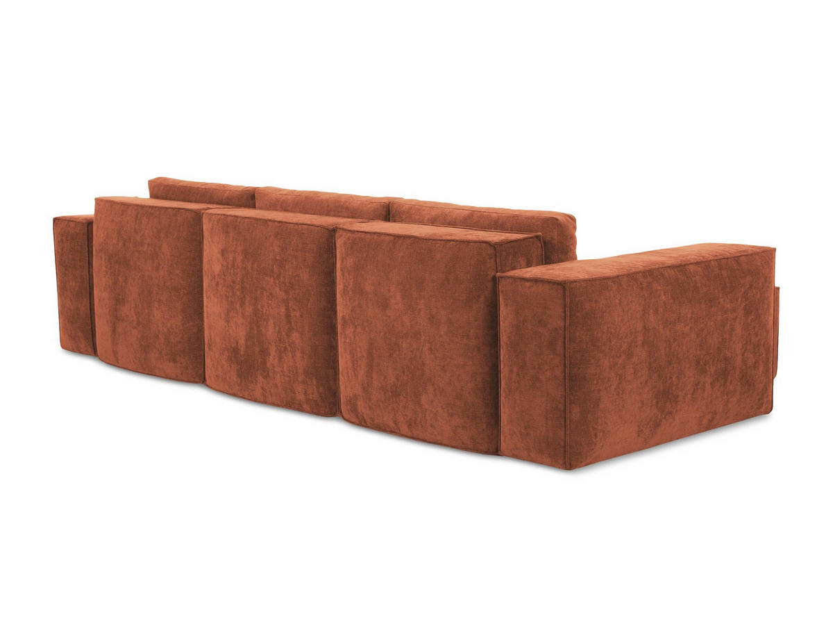 SOFAELEMENT Bouclé Stoff Weiß - Schwarz/Weiß, Holzwerkstoff/Kunststoff (90/77/90cm) - Makamii