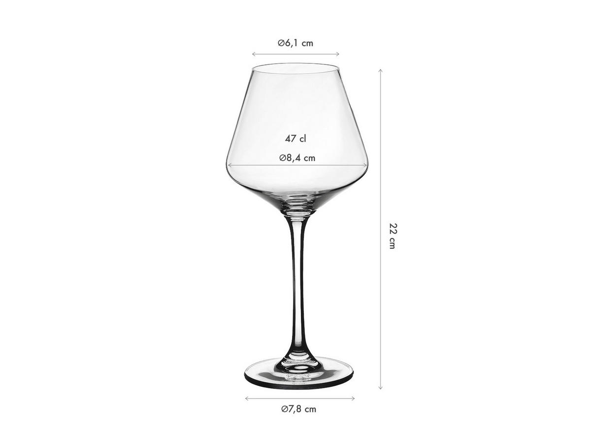 WEINGLÄSER Lagom 470ml - 6er-Set - Transparent - Transparent, Glas (0.47L) - Björn