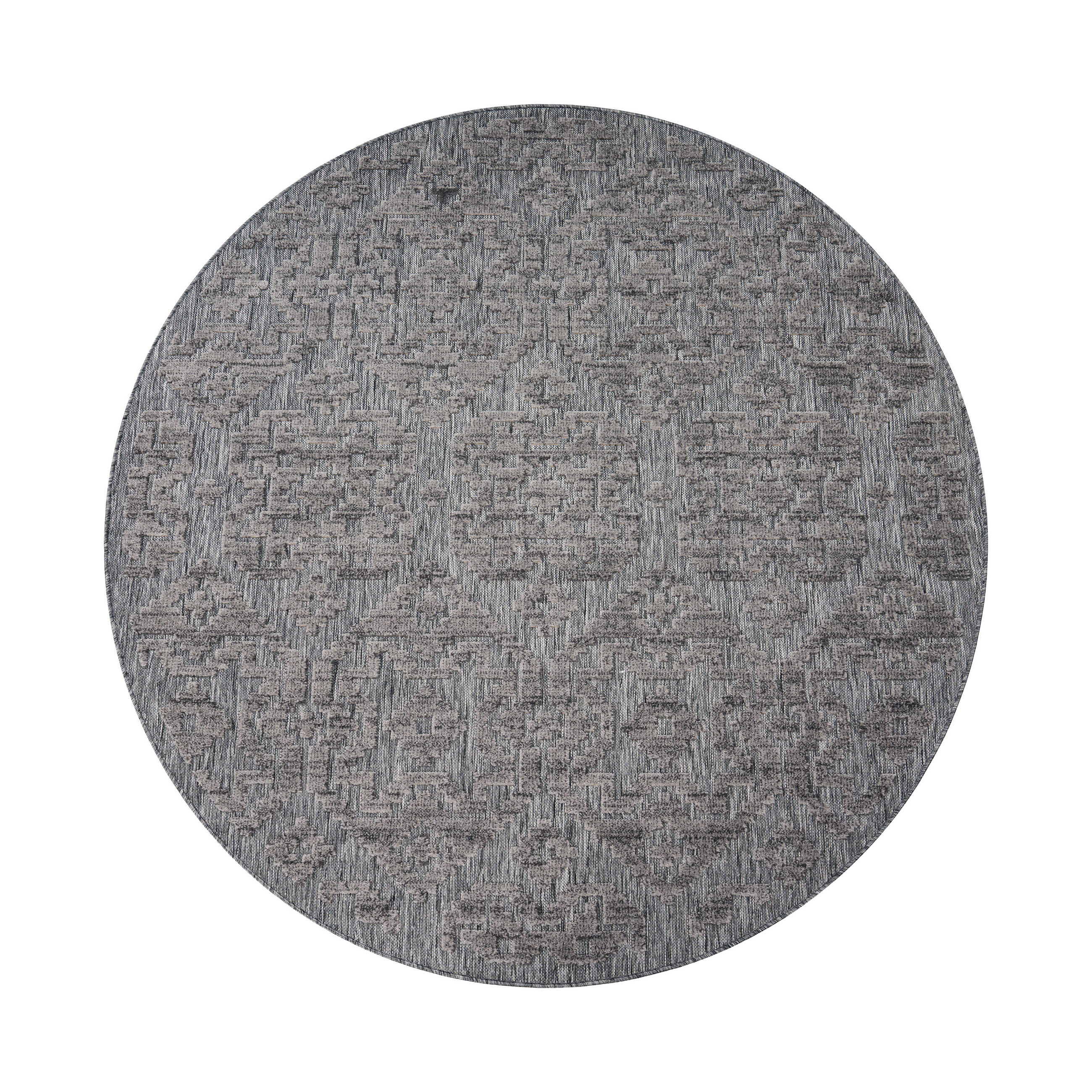 OUTDOORTEPPICH 160/160 cm Stilo 865 - Anthrazit, Textil (160/160cm) - Paco Home