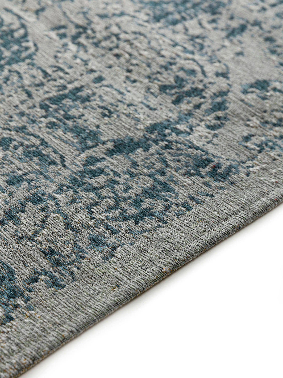 FLACHGEWEBETEPPICH Frencie Blau 120x180 cm - Blau, Textil (120/180cm) - benuta Nest