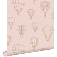 TAPETE Luftballons 50 x 900 cm - Pink, Papier (50/0.1cm) - ESTAhome