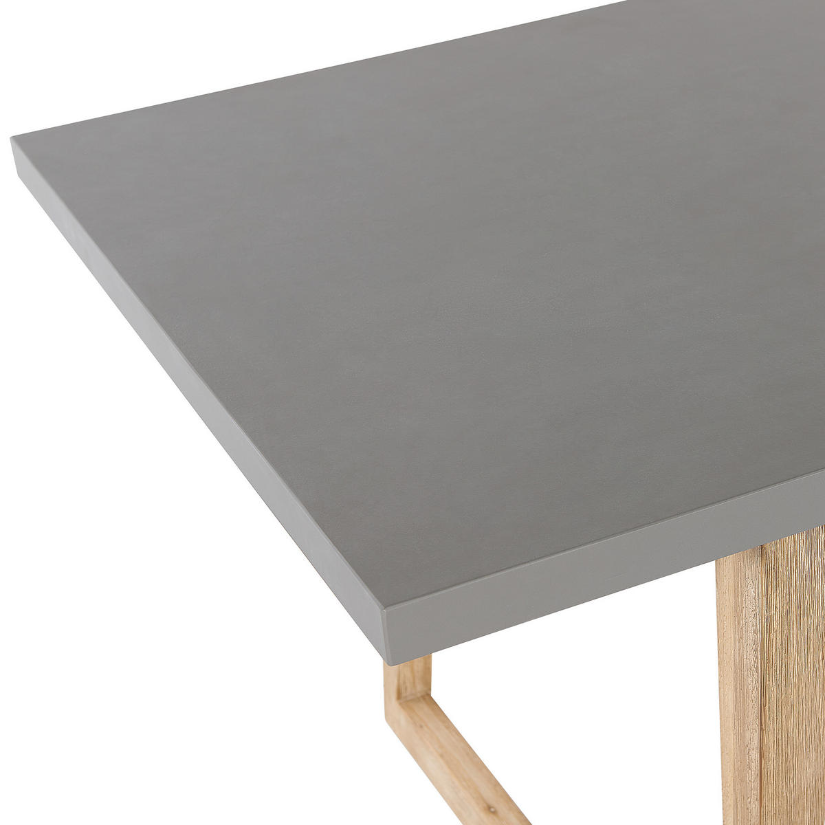 GARTENTISCH Beton/Akazienholz 180/90 cm Oria - Hellbraun/Grau, Stein (90/180/75cm) - Beliani