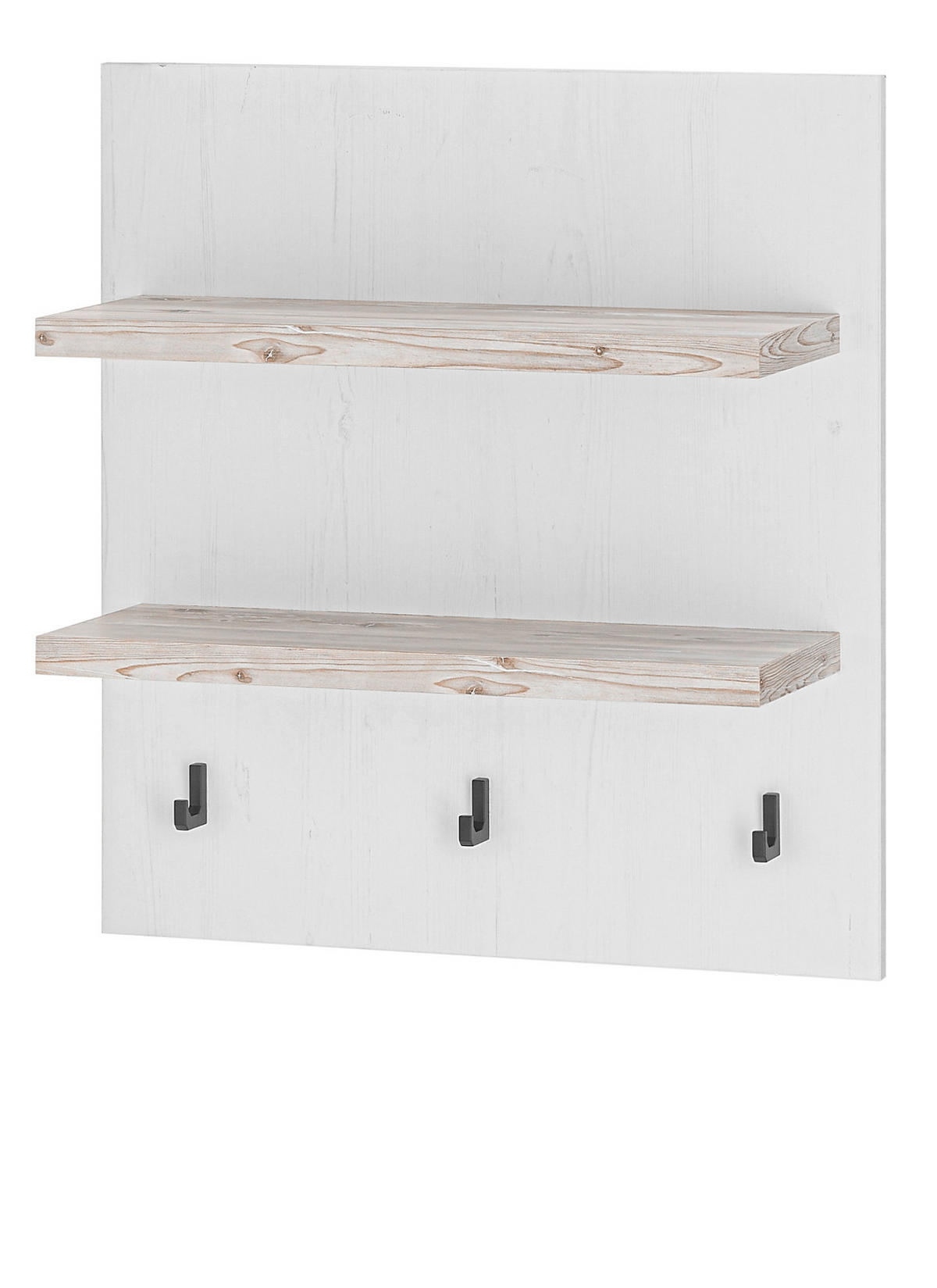 KÜCHENREGAL weiß Pinie Landhaus, Küche Wandregal 60 x 65 cm Gewürzregal - Weiß, Holzwerkstoff (60/65/20cm) - Furn.Design