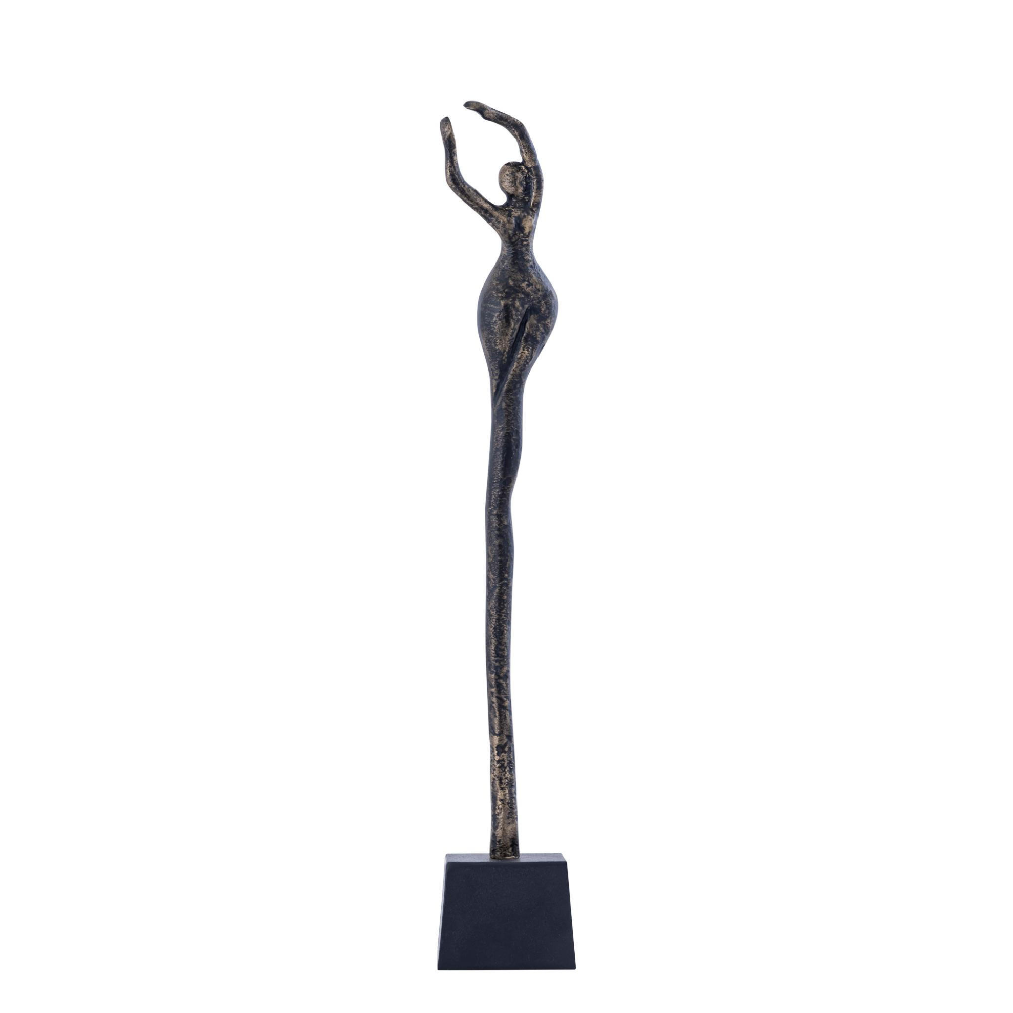 SKULPTUR Ciwan Gold 10/10/65cm - Goldfarben, Metall (10/65/10cm) - PTMD Collection