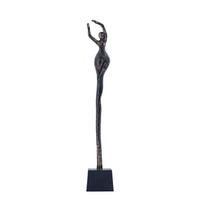 SKULPTUR Ciwan Gold 10/10/65cm - Goldfarben, Metall (10/65/10cm) - PTMD Collection