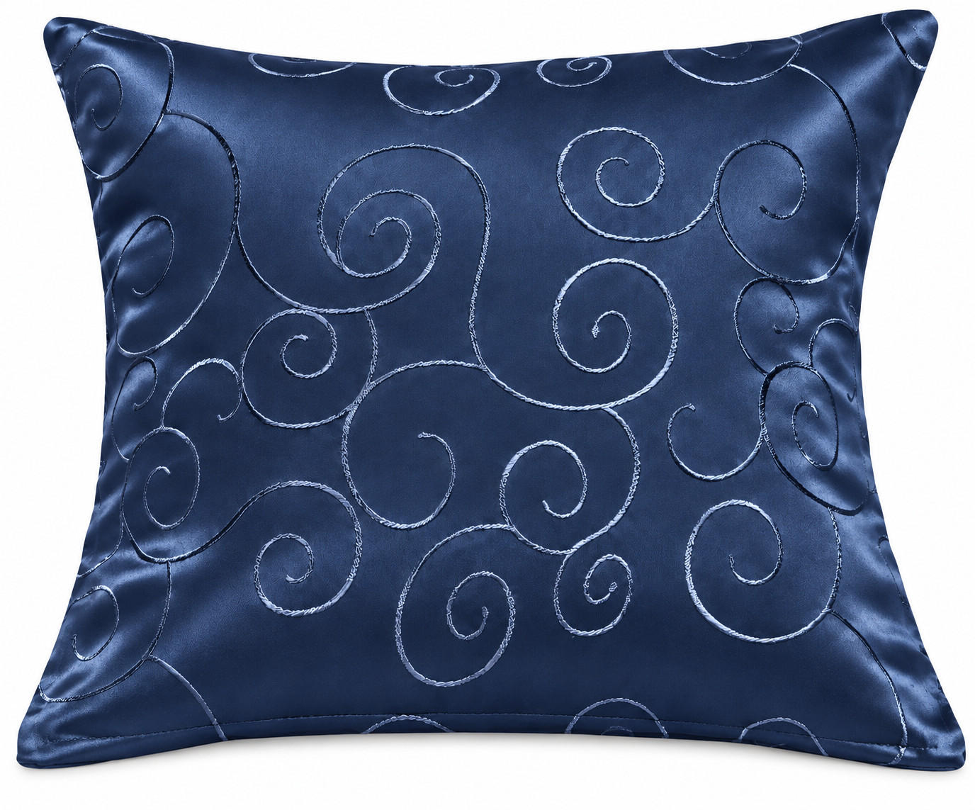 KISSENBEZUG 60/60 cm Dunkelblau Damast Circle - Dunkelblau, Textil (60/60cm) - TiborTex