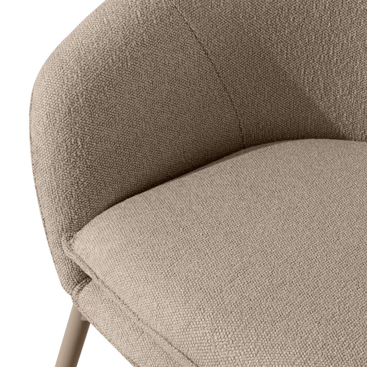 GARTENSESSEL SOLIS Loungesessel, - Hellbraun, Textil/Metall (69/76/66cm) - KONSIMO®