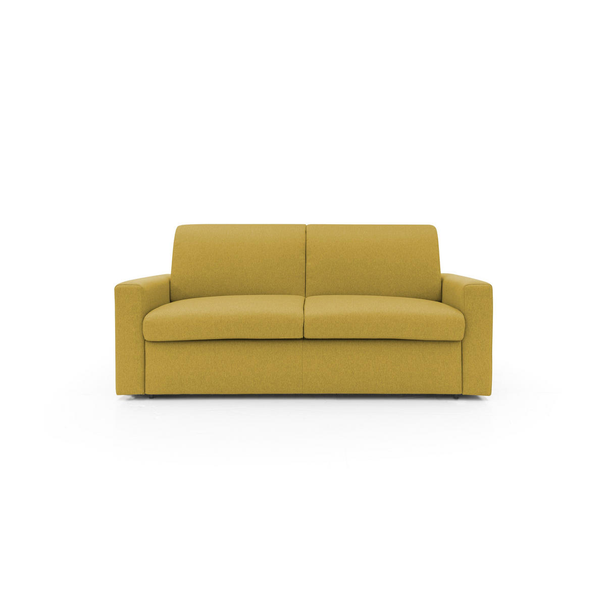 SCHLAFSOFA Kansas - Gelb, Textil (192/92/95cm) - Divani.store