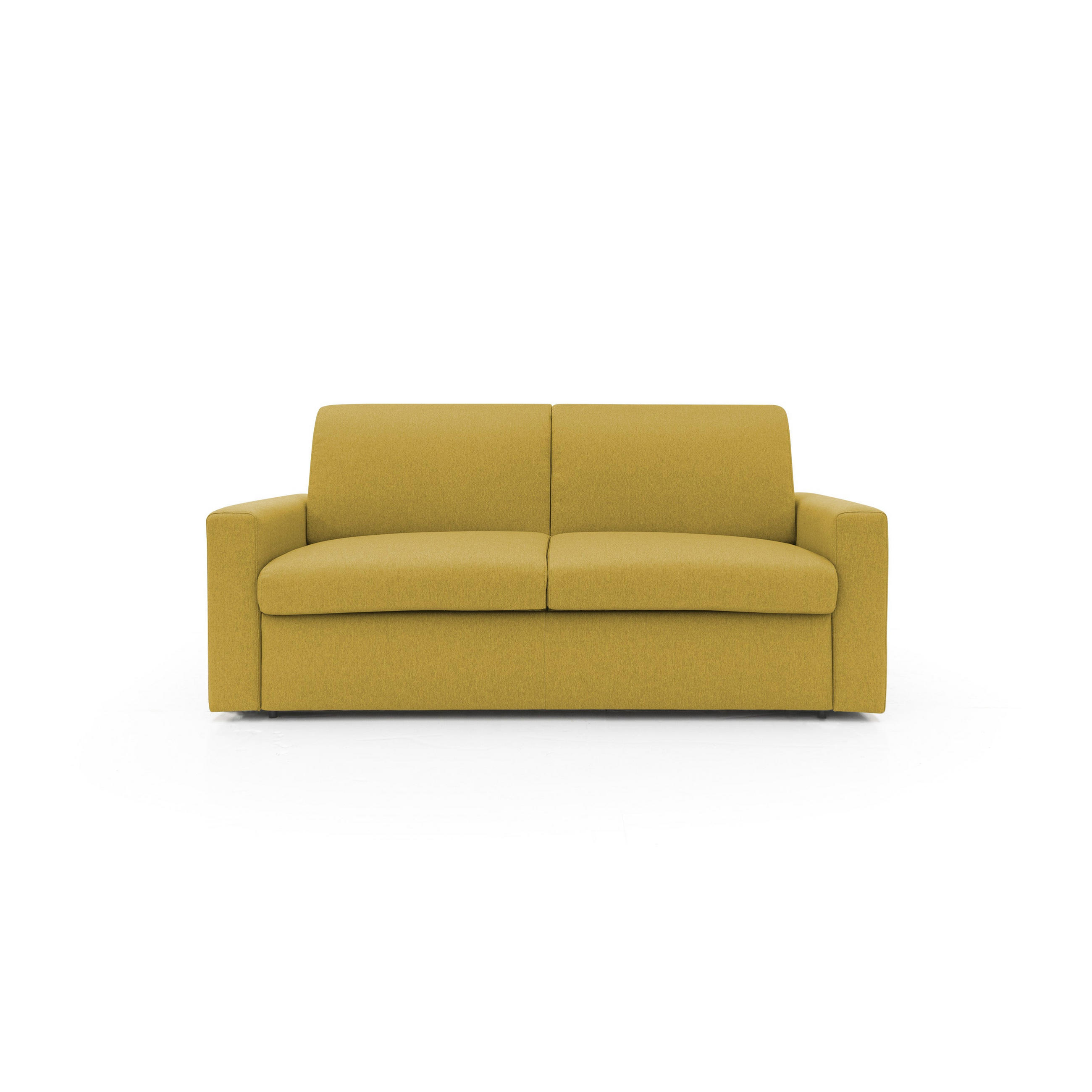 Thumbnail - Divani.store Schlafsofa, Gelb, Textil, 192x92x95 cm, Wohnzimmer, Sofas & Couches, Schlafsofas