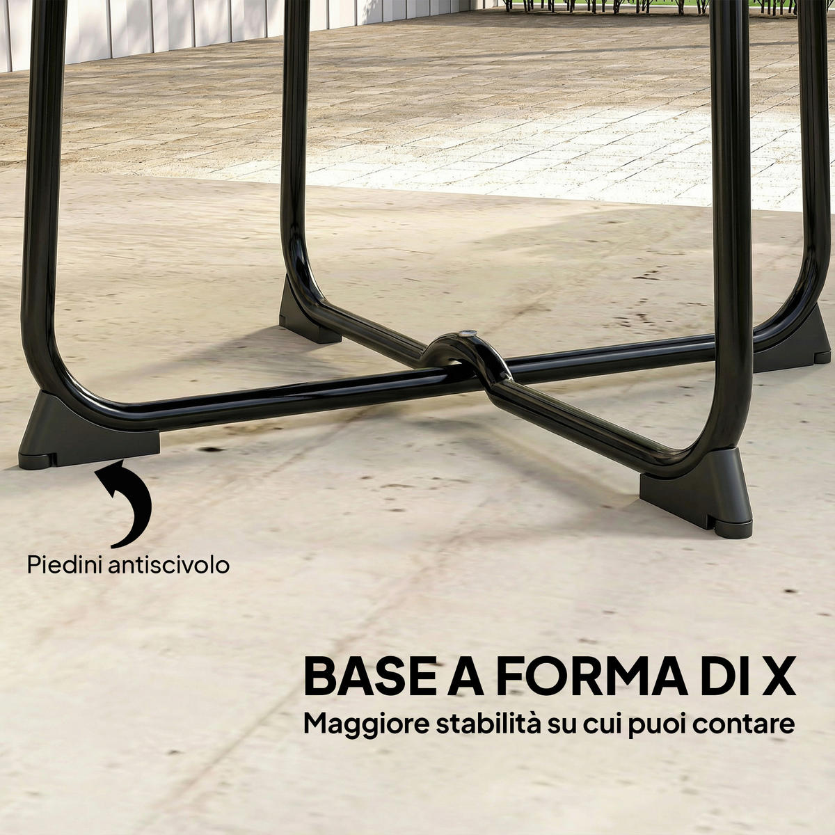 GARTENTISCH,SCHWARZ,1 Stück - Schwarz, Metall (50/50/45.5cm) - GiPP