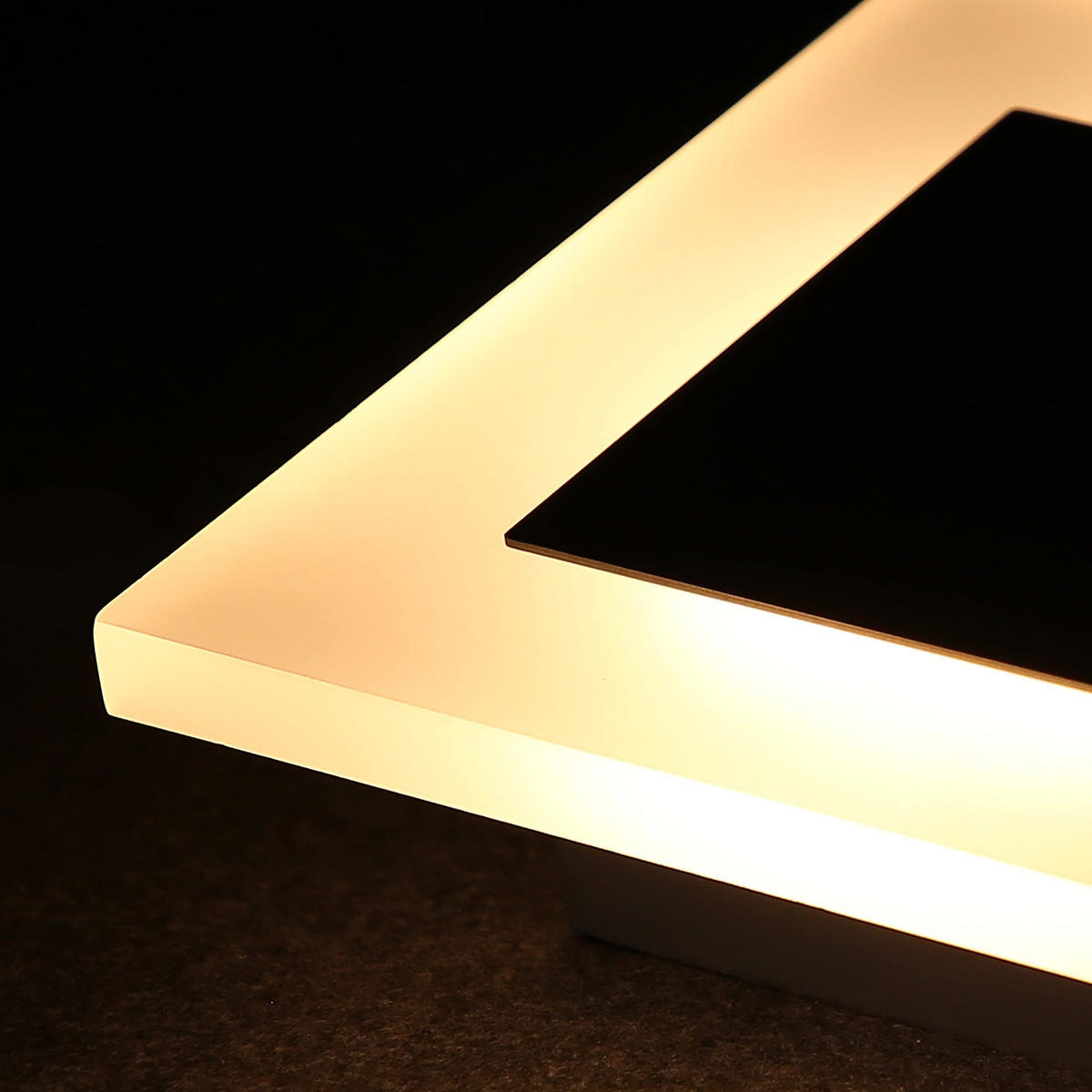 LED-WANDLEUCHTE Shimmerlite 16/16/4.8 cm - Schwarz, Metall (16/4.8/16cm) - ZMH