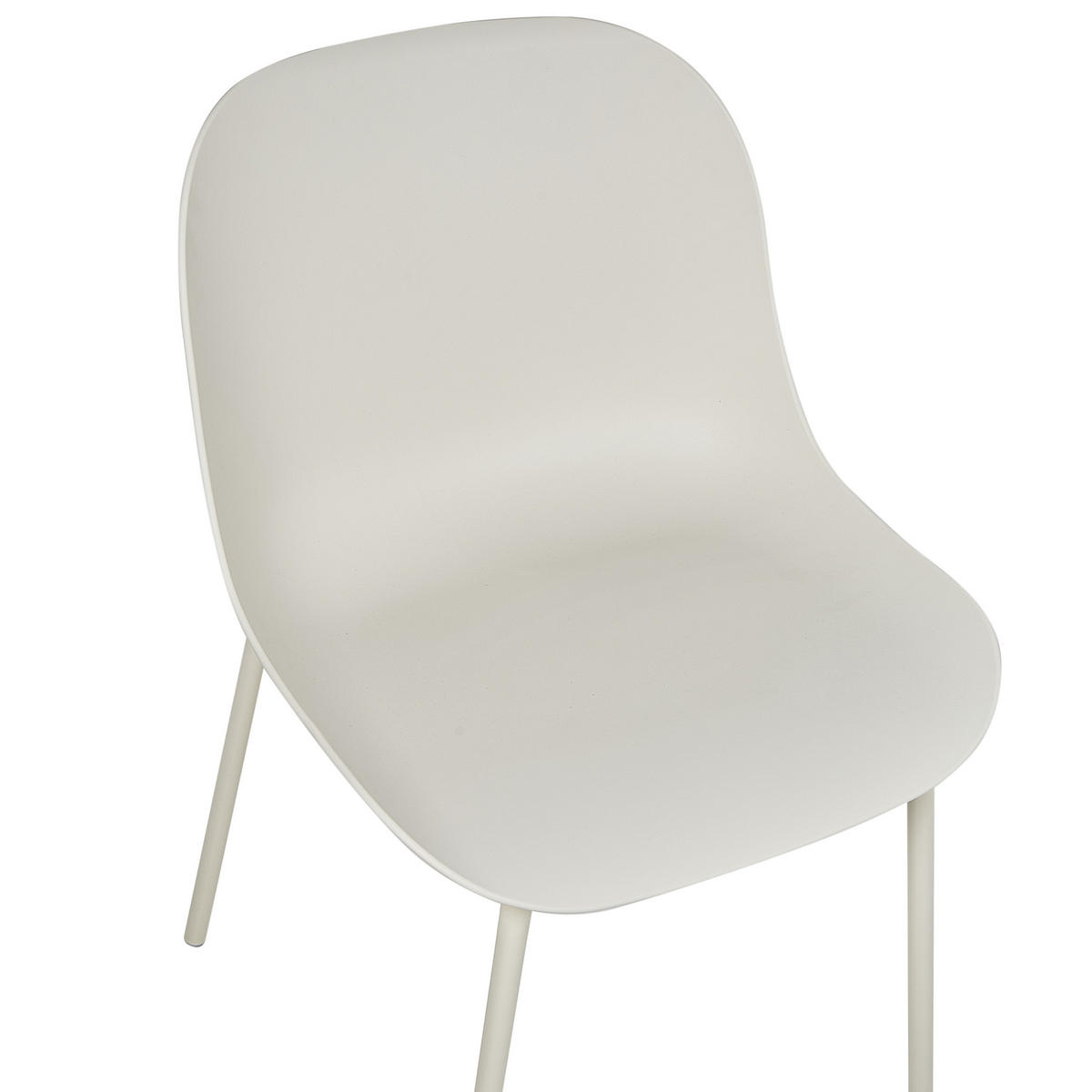 ESSZIMMERSTUHL 2er-Set Hellbeige Beloit - Beige, Kunststoff (44/80/55cm) - Beliani