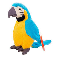 PLÜSCHTIER Papagei 28 cm Blau - Multicolor, Textil (10/28cm)
