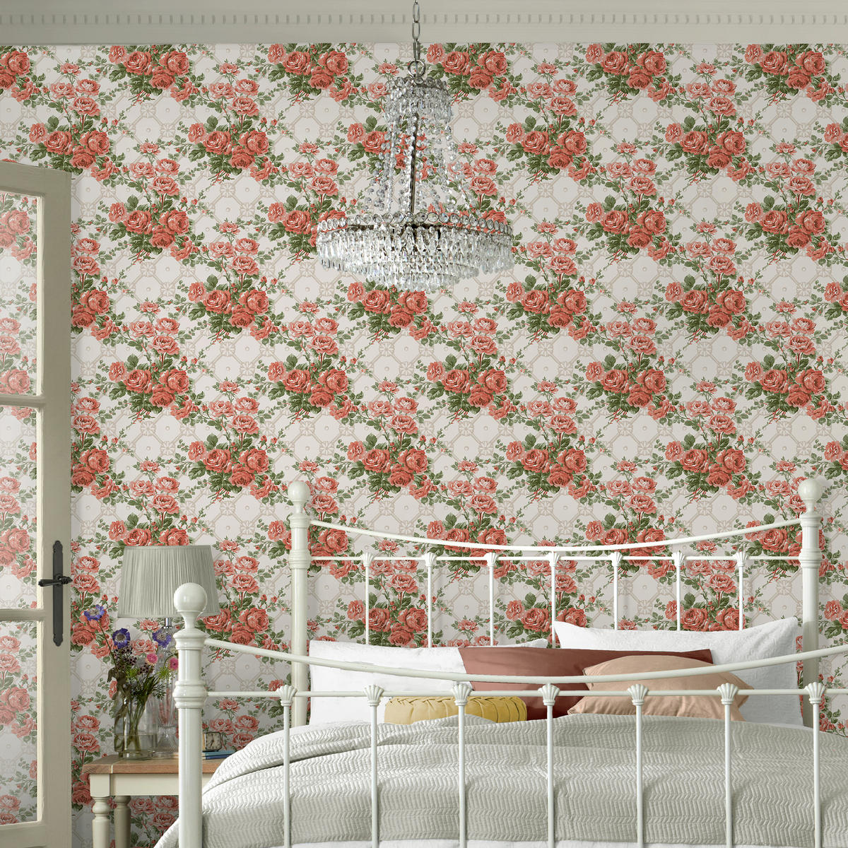VLIESTAPETE Landrosen Alte Rose Rosa - Pink, Papier/Kunststoff (52/1000cm) - Graham & Brown