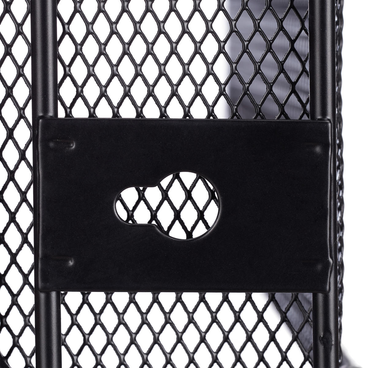 BRIEFABLAGE - Schwarz, Metall (33/32/25cm) - Relaxdays