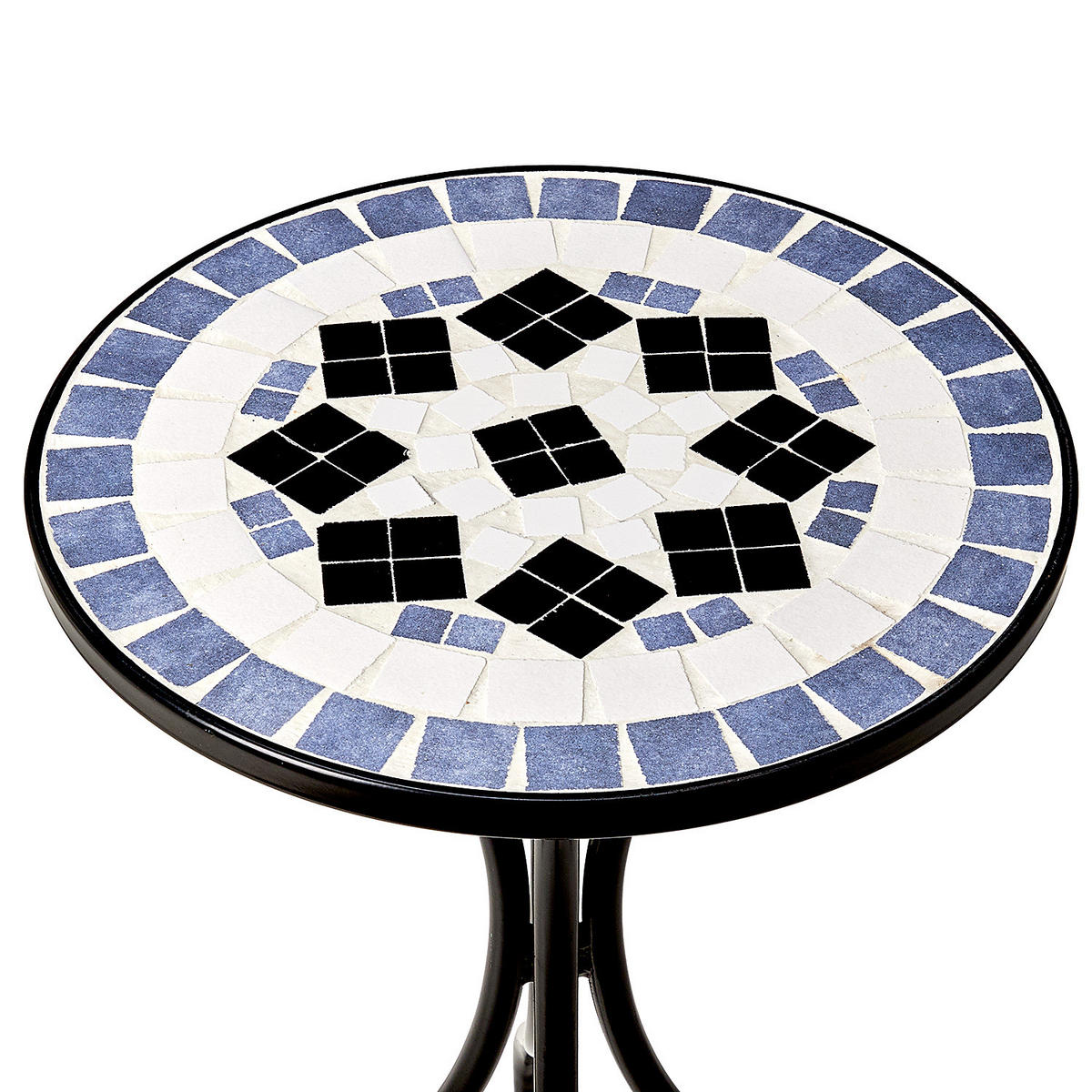 BEISTELLTISCH Palazzo - Blau, Metall (35/35/54cm) - Butlers