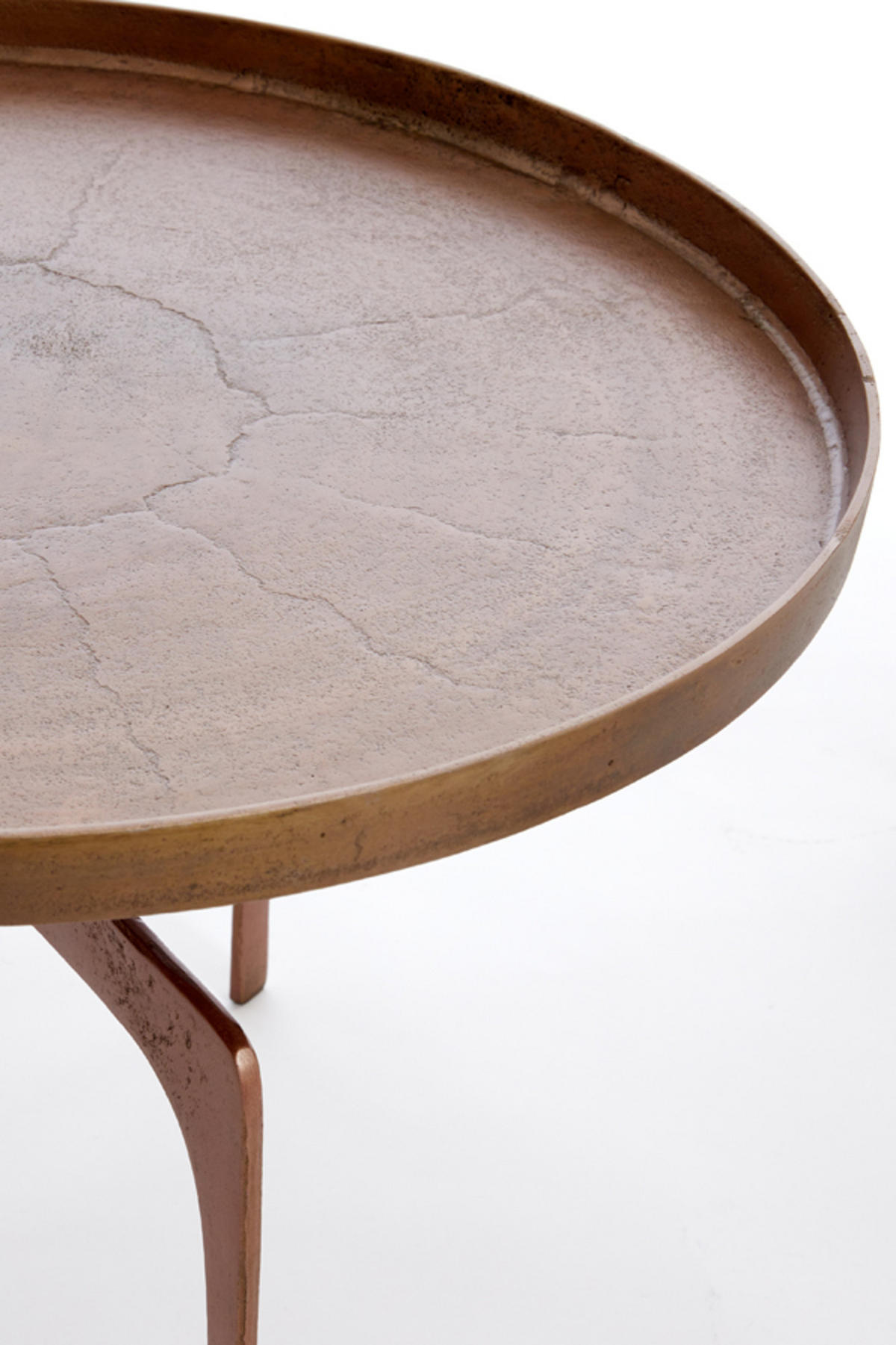 COUCHTISCH Pano Bronze Ø75/44 cm 2er-Set - Bronzefarben, Metall (75/75/44cm) - Light & Living