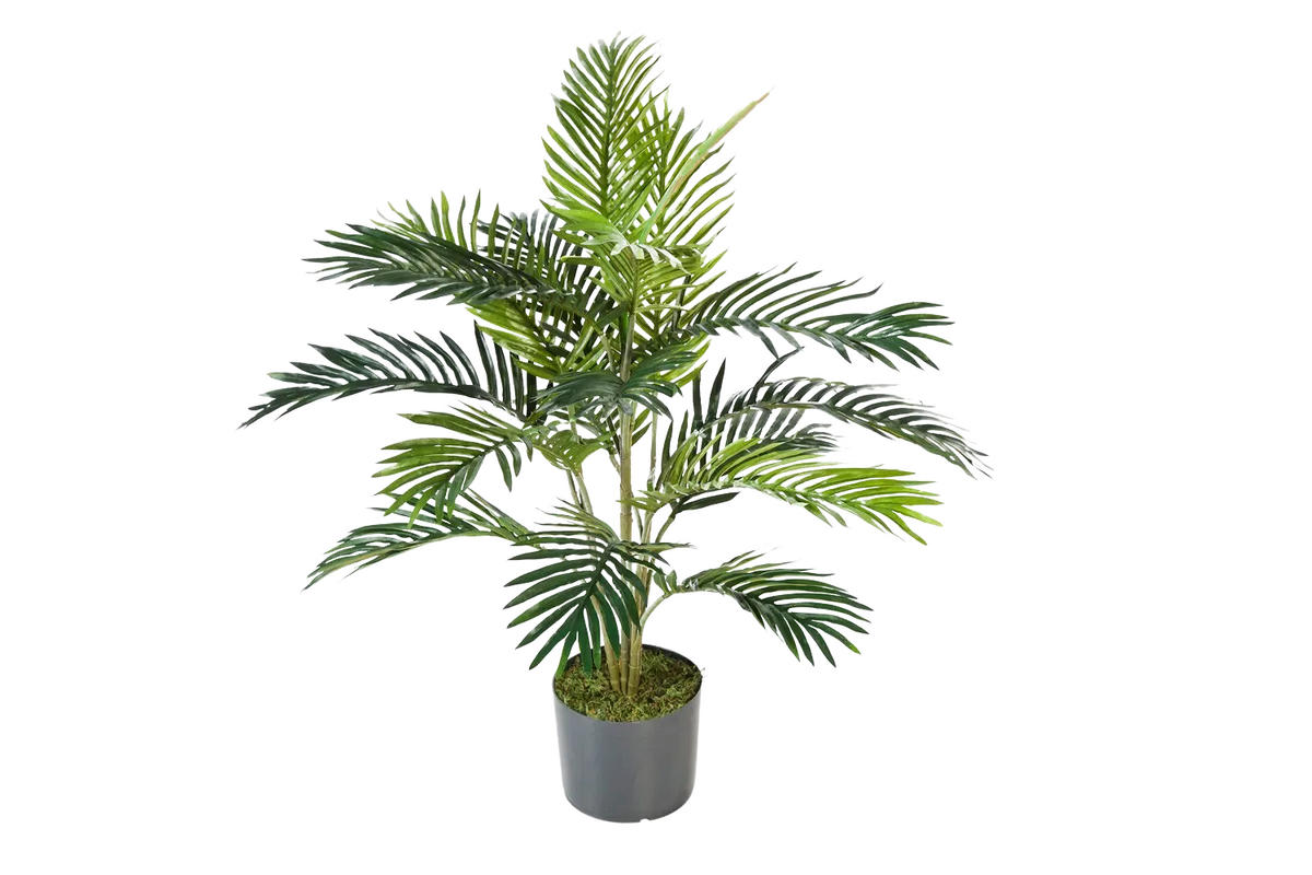 PALMEN Künstliche Goldfruchtpalme - Connor 90 cm - Grün, Kunststoff (90cm) - aplanta