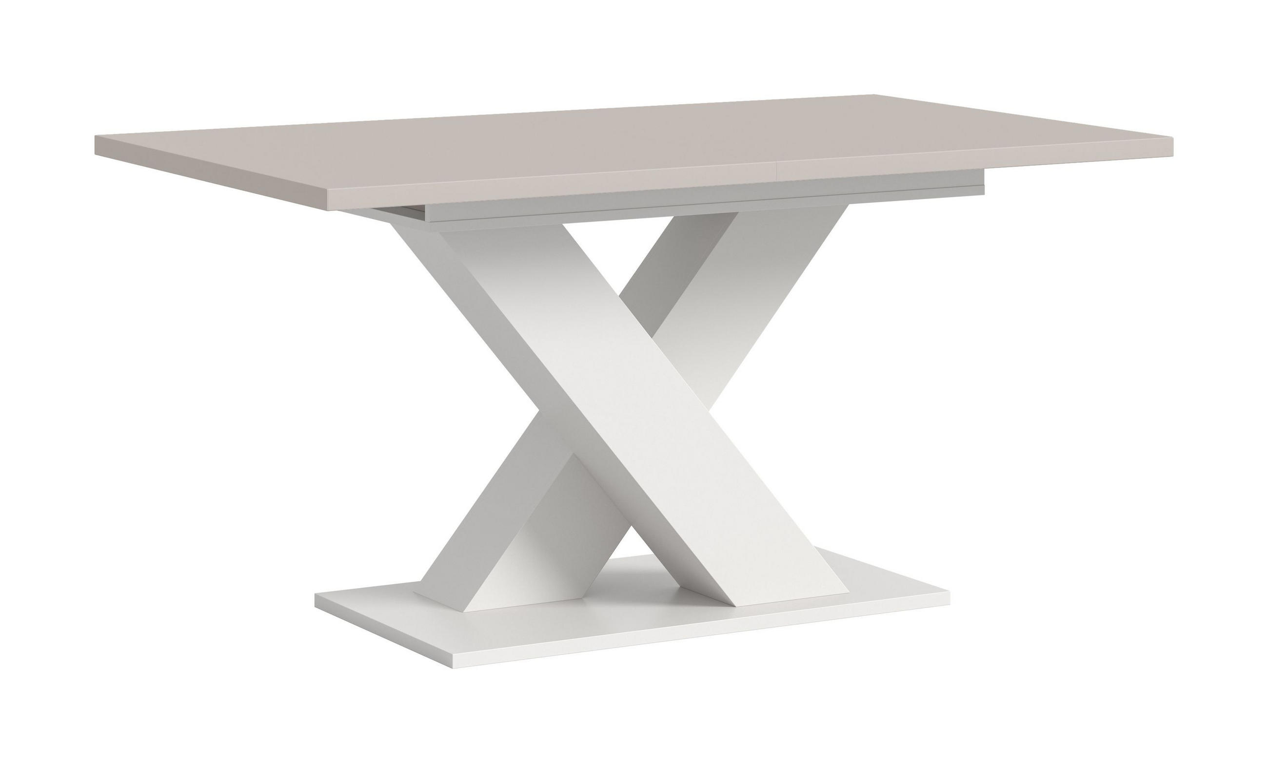 ESSTISCH MOTION (B/H/T: ca. 150/76/90 cm) in Weiß/Kaschmir - Weiß, Holzwerkstoff (90/150/76cm)