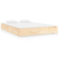 MASSIVHOLZBETT Ohne Matratze 120/200 Cm - Braun, Holz (120/200cm) - vidaXL