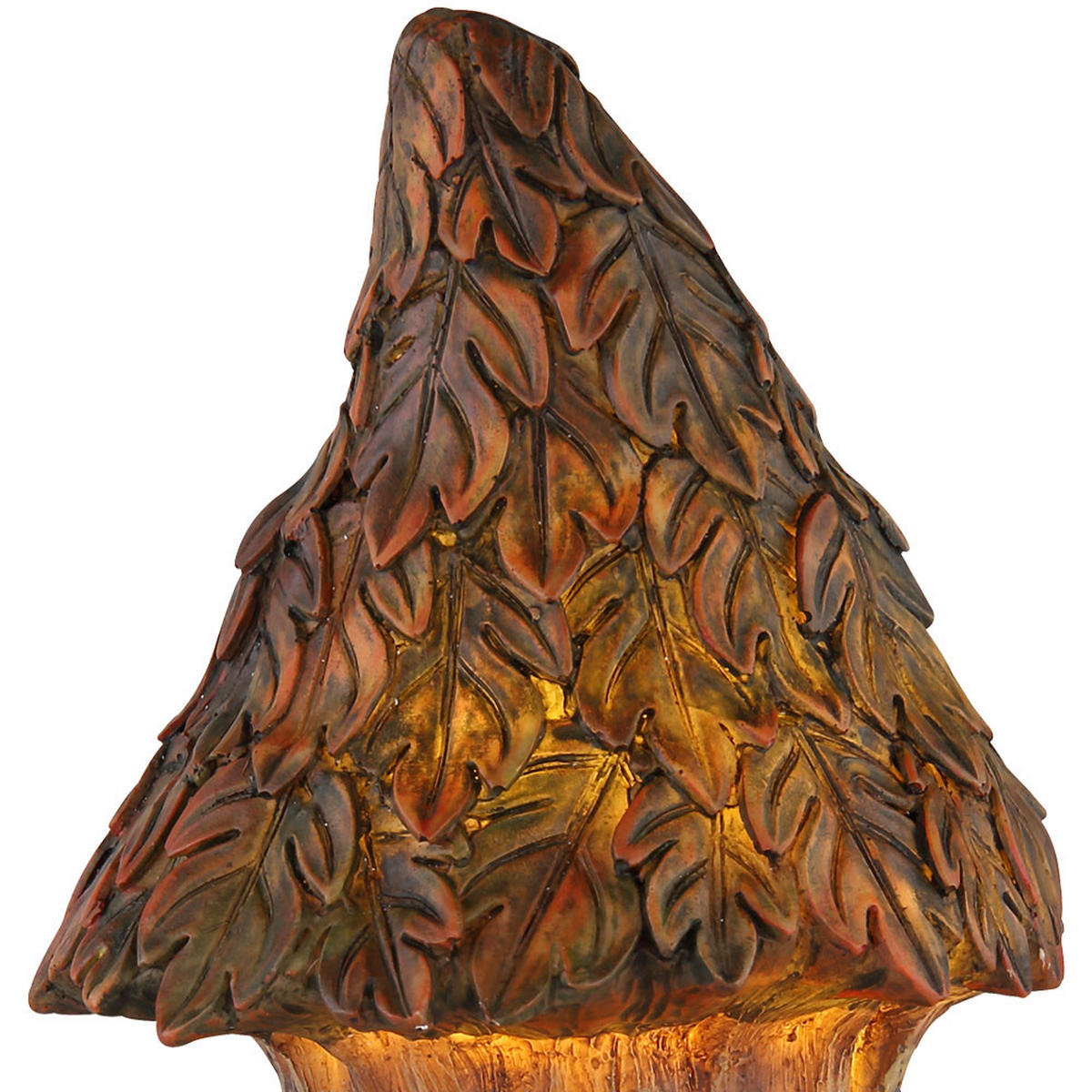 LED AUSSENLEUCHTE Baumstamm Braun - Braun, Kunststoff (11.5/10/23cm) - Globo Lighting