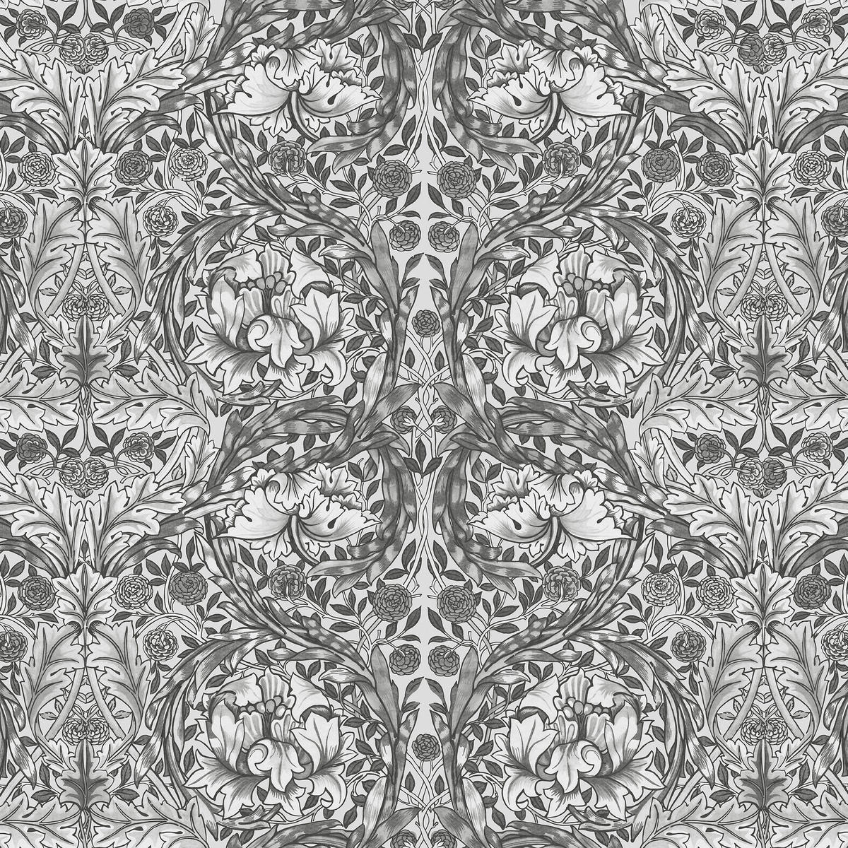 FOTOTAPETE Ringelblume Grau - Grau, Papier/Kunststoff (250/400cm) - Graham & Brown