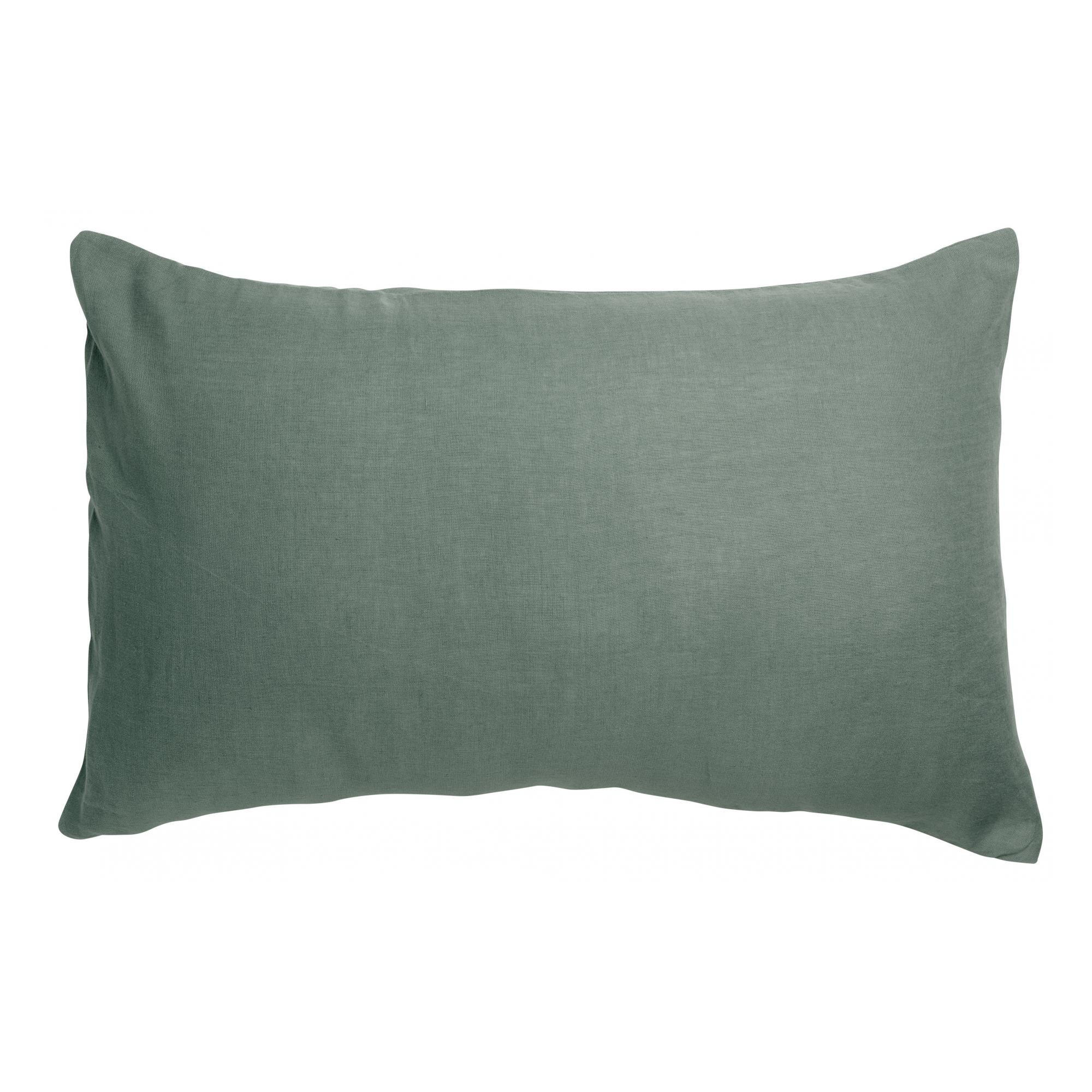 KISSENBEZUG Zeff thymian 50 x 75 cm - Olivgrün, Textil (50/75cm) - Vivaraise