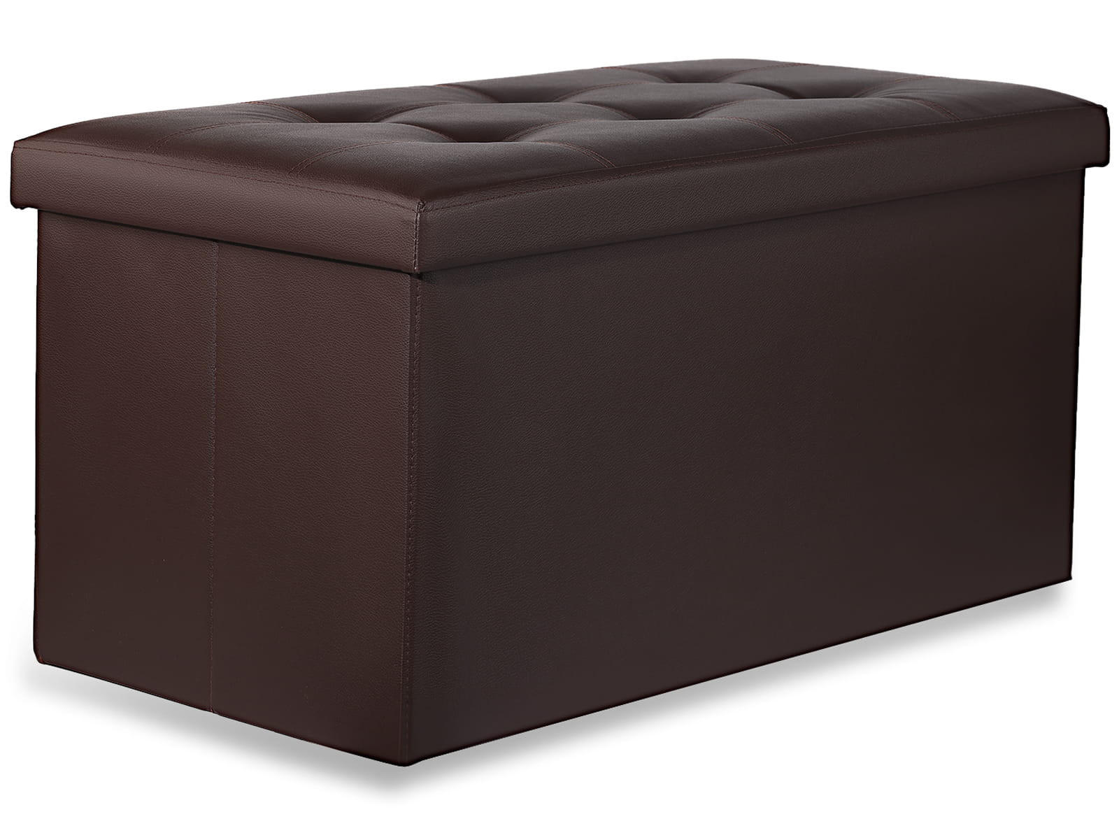 SITZBOX Ravello XXL mit Knöpfen Braun Ökoleder - Braun, Textil (80/40/40cm) - Komodee