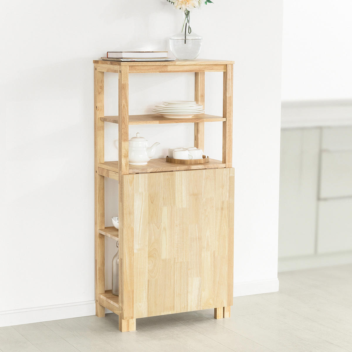 ESSTISCH Natur - Naturfarben, Holz (60/98/126cm) - SoBuy