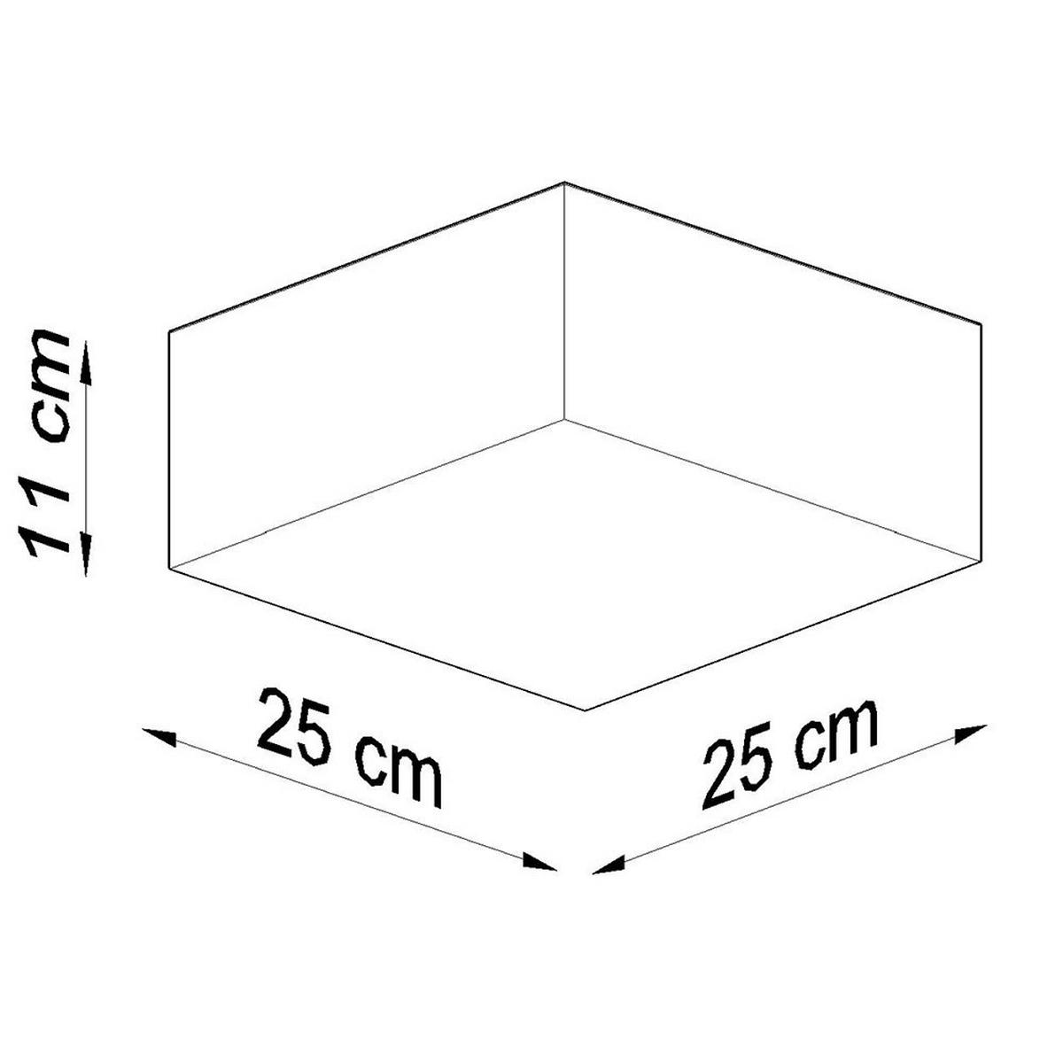 WANDELEUCHTE Stahl Kunststoff Weiß - Weiß, Metall (25/12/25cm)
