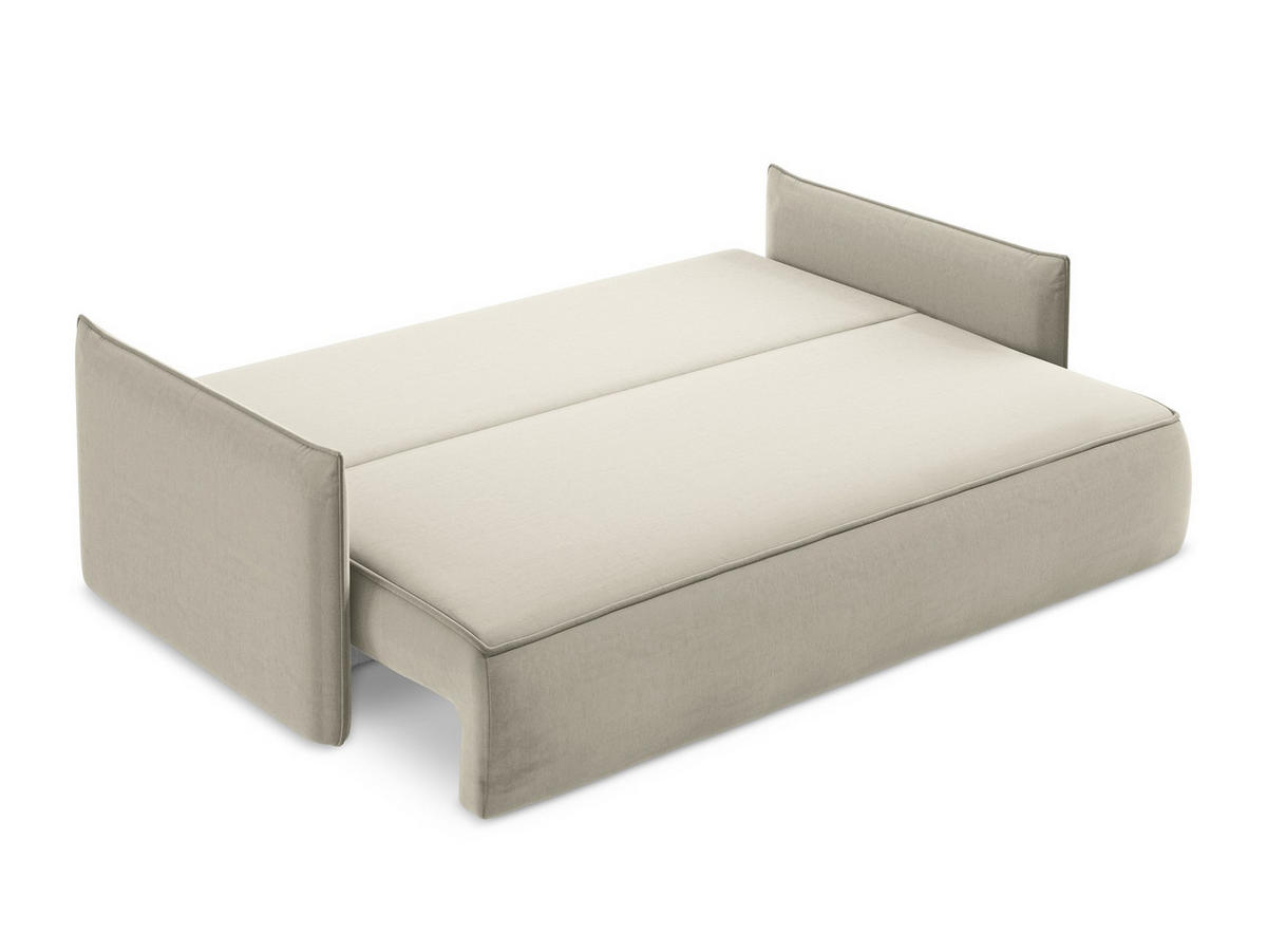 POUF Samt Stoff Schwarz - Schwarz, Holzwerkstoff/Kunststoff (75/41/90cm) - Makamii