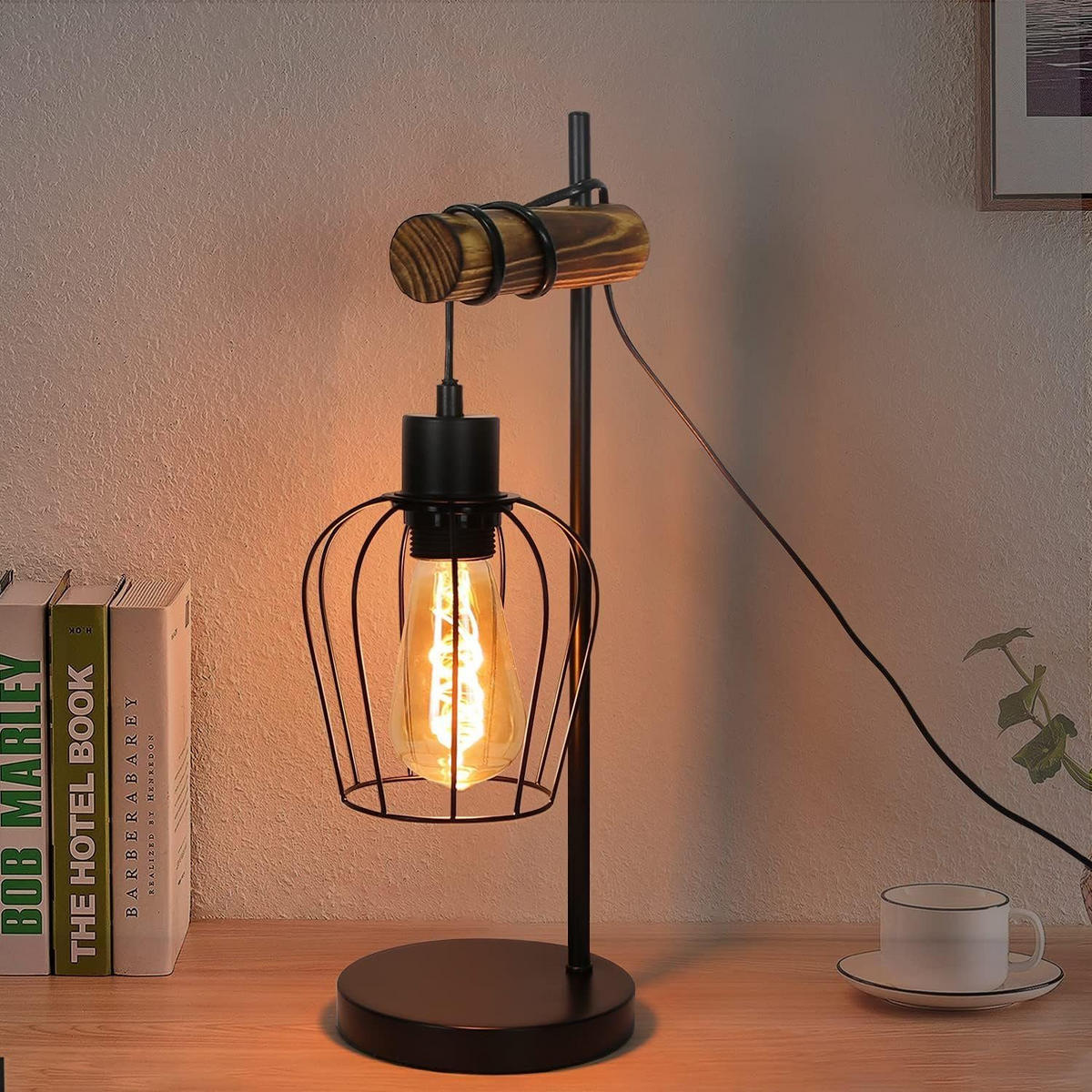TISCHLEUCHTE Klarheit 20/20/46 cm - Schwarz, Metall (20/20/46cm) - Nettlife