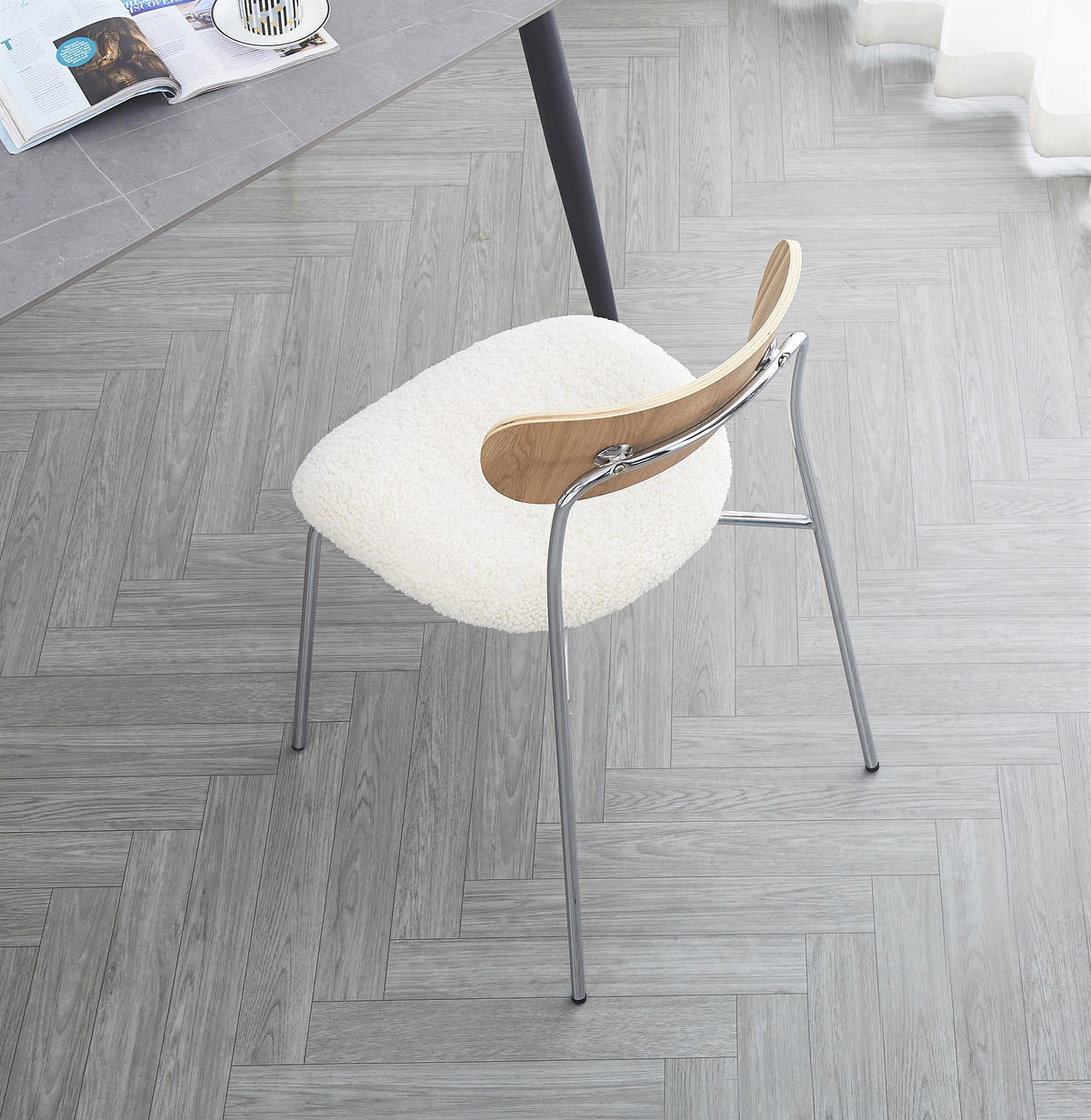 STUHL 2er-Set Stoff Grau - Grau, Textil (51.5/79/50.5cm) - Nordlys